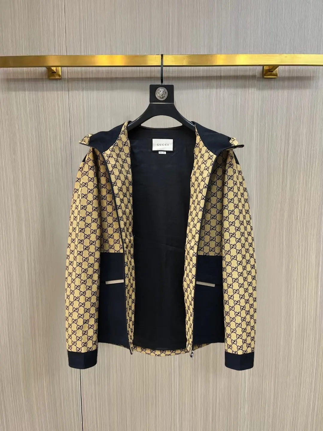 GG Monogram Paneled Hooded Windbreaker D40014454 — view 3