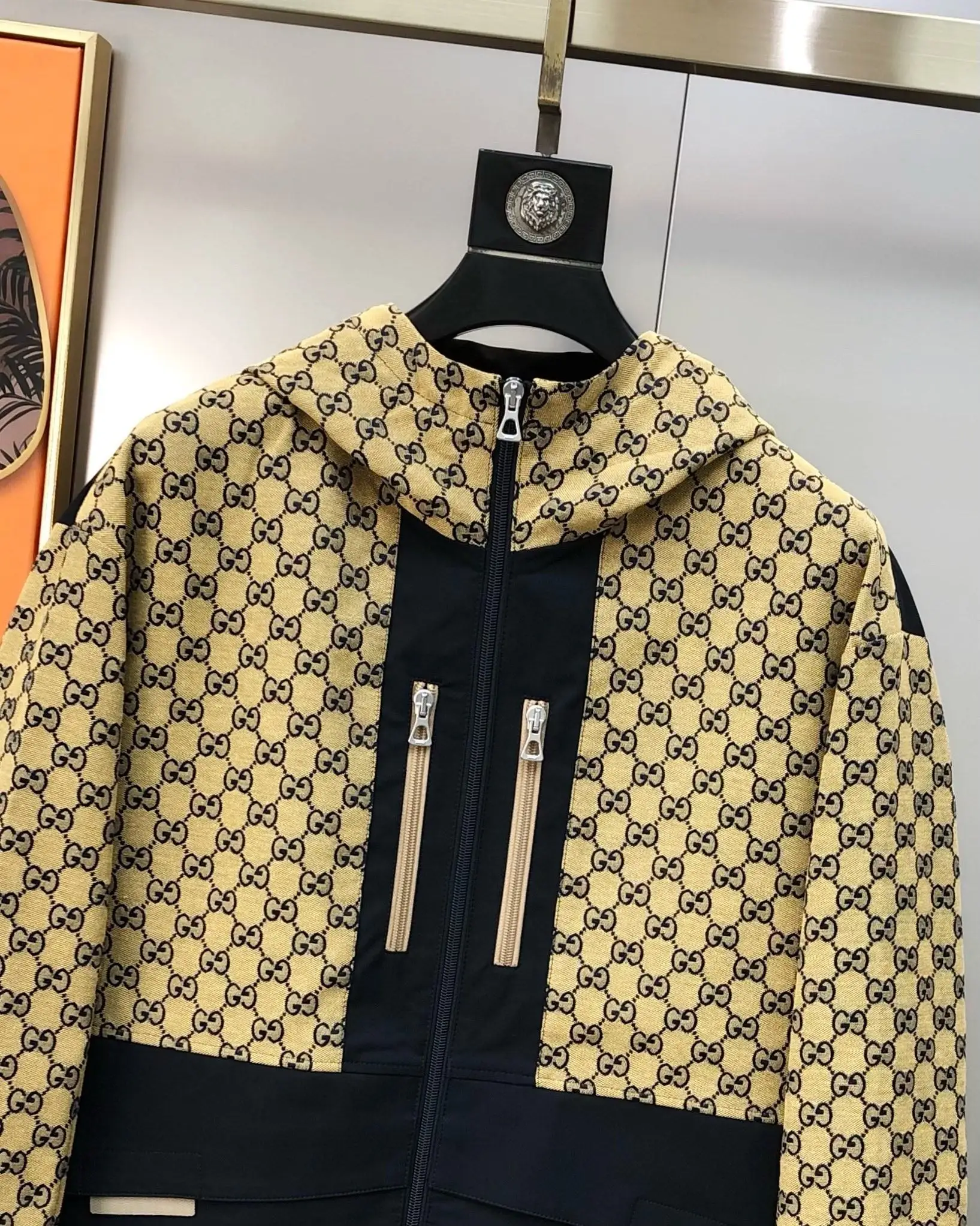GG Monogram Paneled Hooded Windbreaker D40014454 — view 5