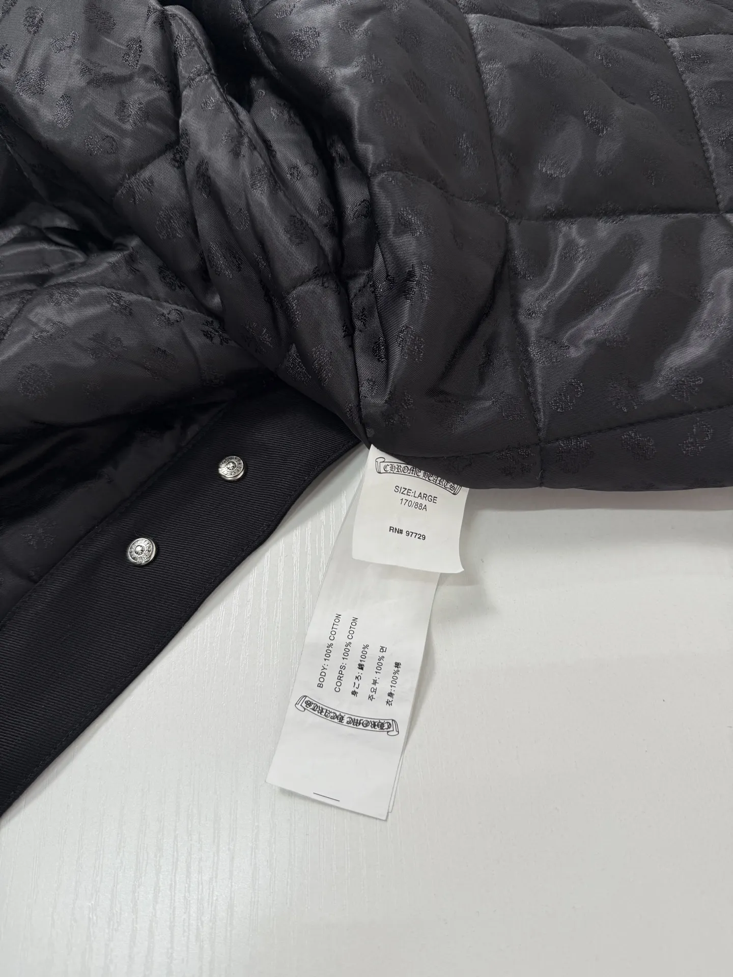 Checkerboard Cross Patchwork Zip-Up Jacket D40020719 — view 15