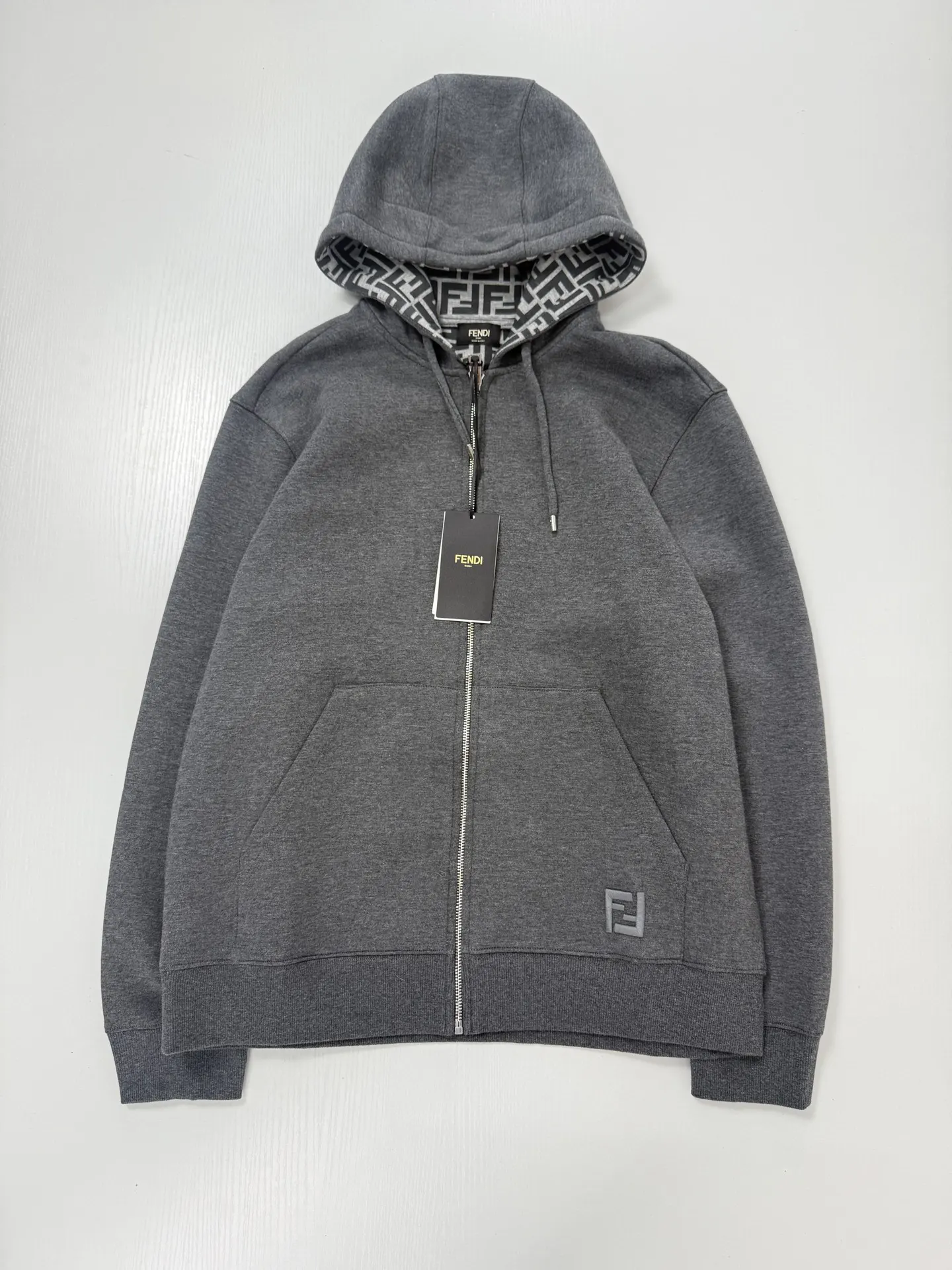 FF Monogram Lined Zip-Up Hoodie D40020722 — view 3