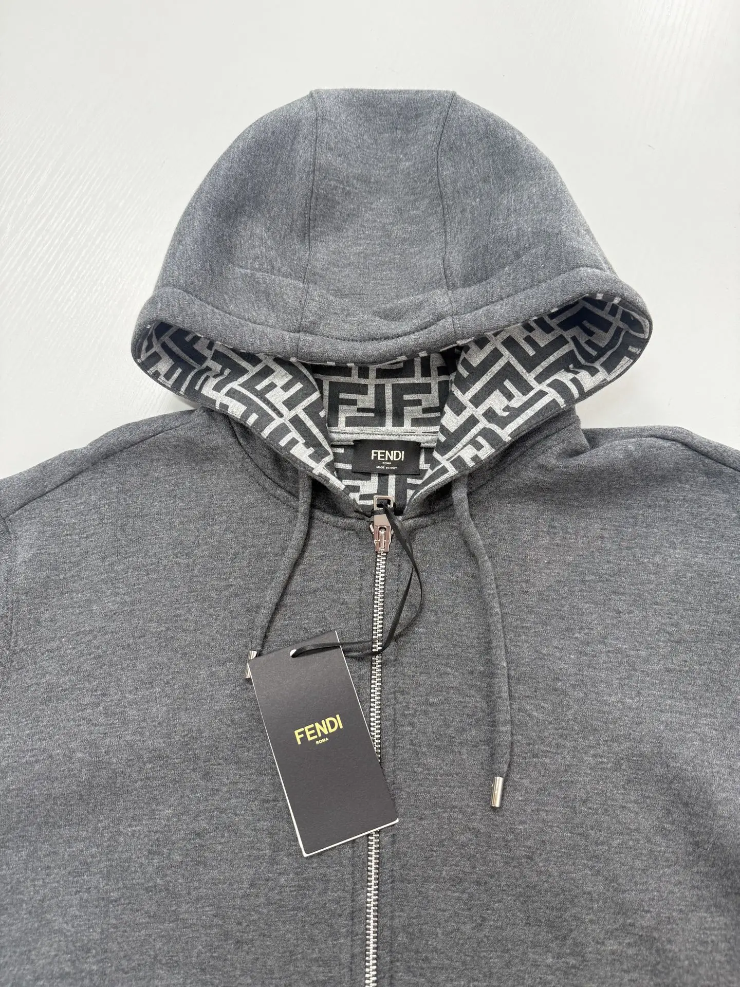 FF Monogram Lined Zip-Up Hoodie D40020722 — view 4