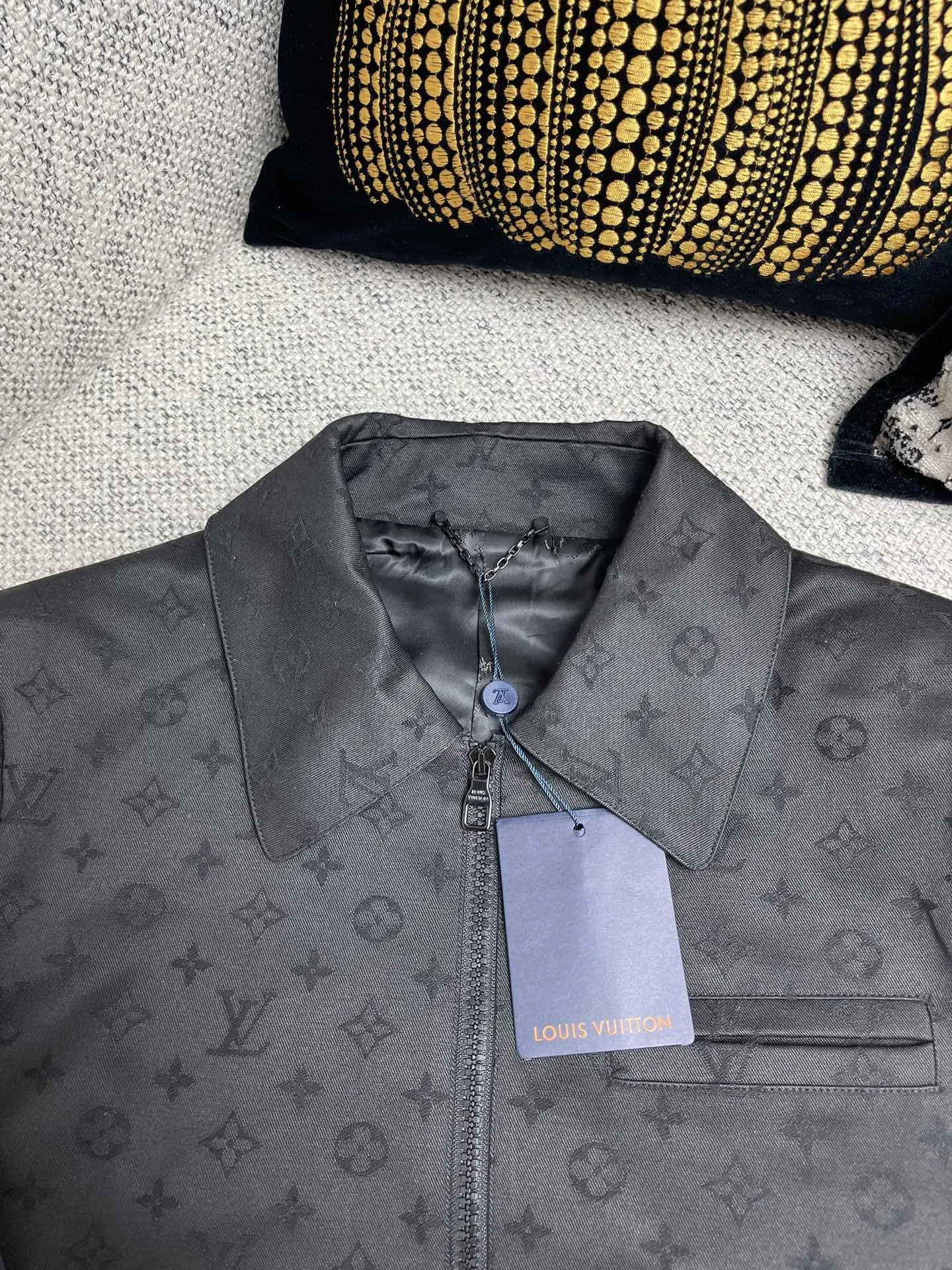 Monogram Jacquard Zip-Up Blouson Jacket D40014739 — view 3