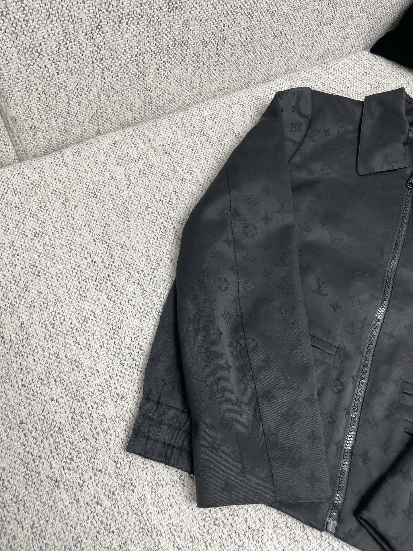 Monogram Jacquard Zip-Up Blouson Jacket D40014739 — view 4