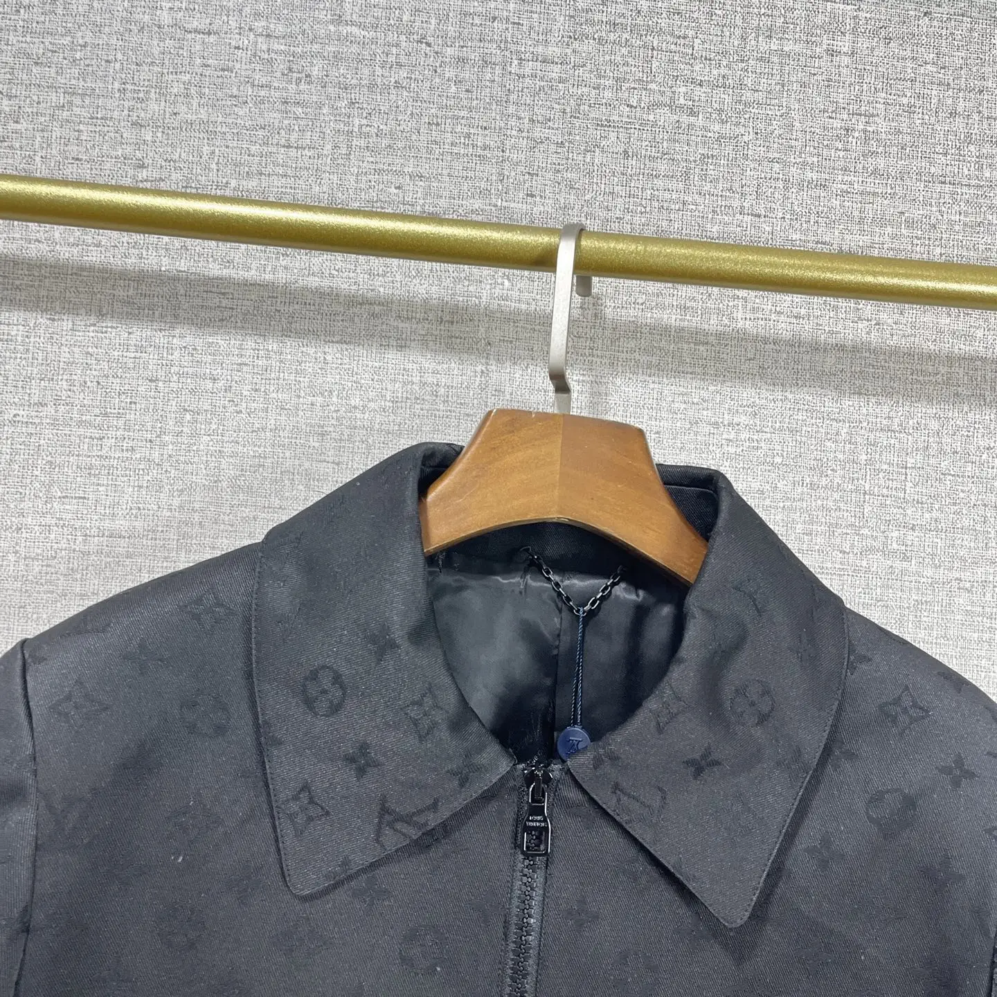 Monogram Jacquard Zip-Up Blouson Jacket D40014743 — view 3