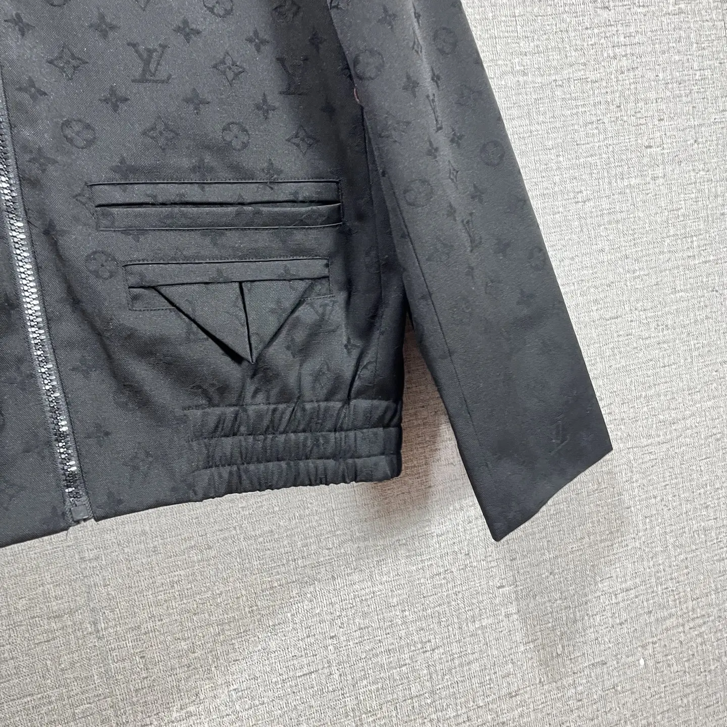 Monogram Jacquard Zip-Up Blouson Jacket D40014743 — view 5
