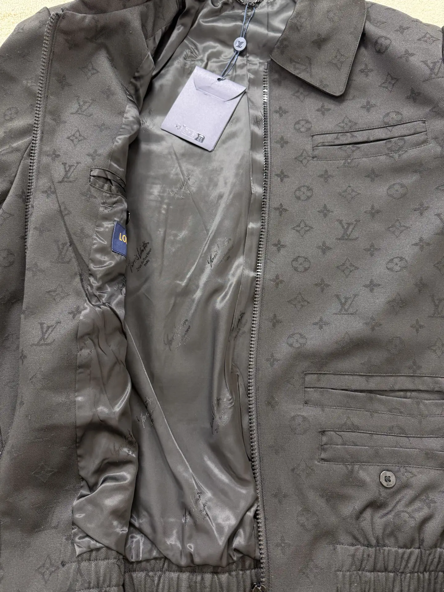 Monogram Jacquard Zip-Up Blouson Jacket D40014742 — view 5