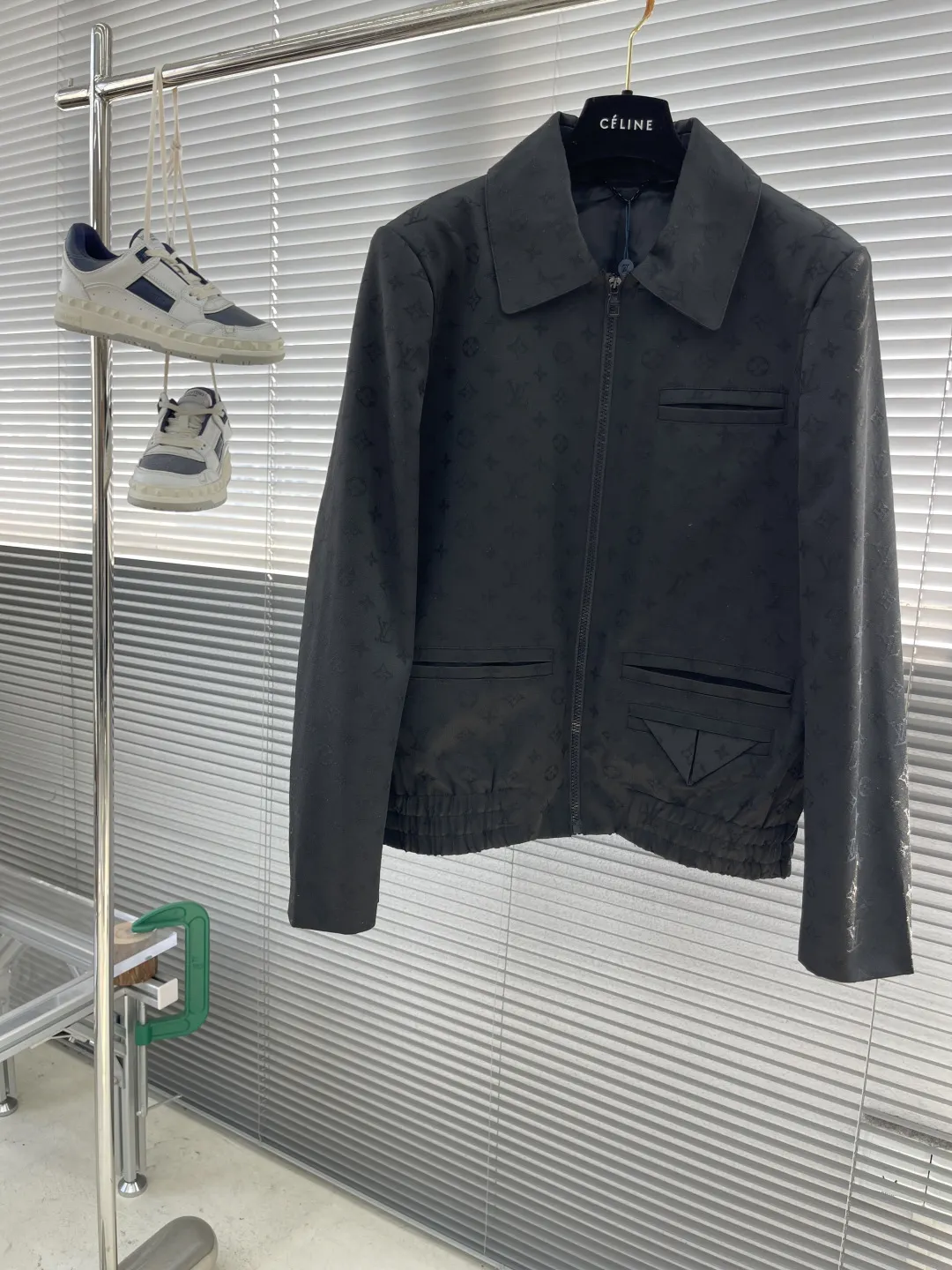 Monogram Jacquard Zip-Up Harrington Jacket D40014736