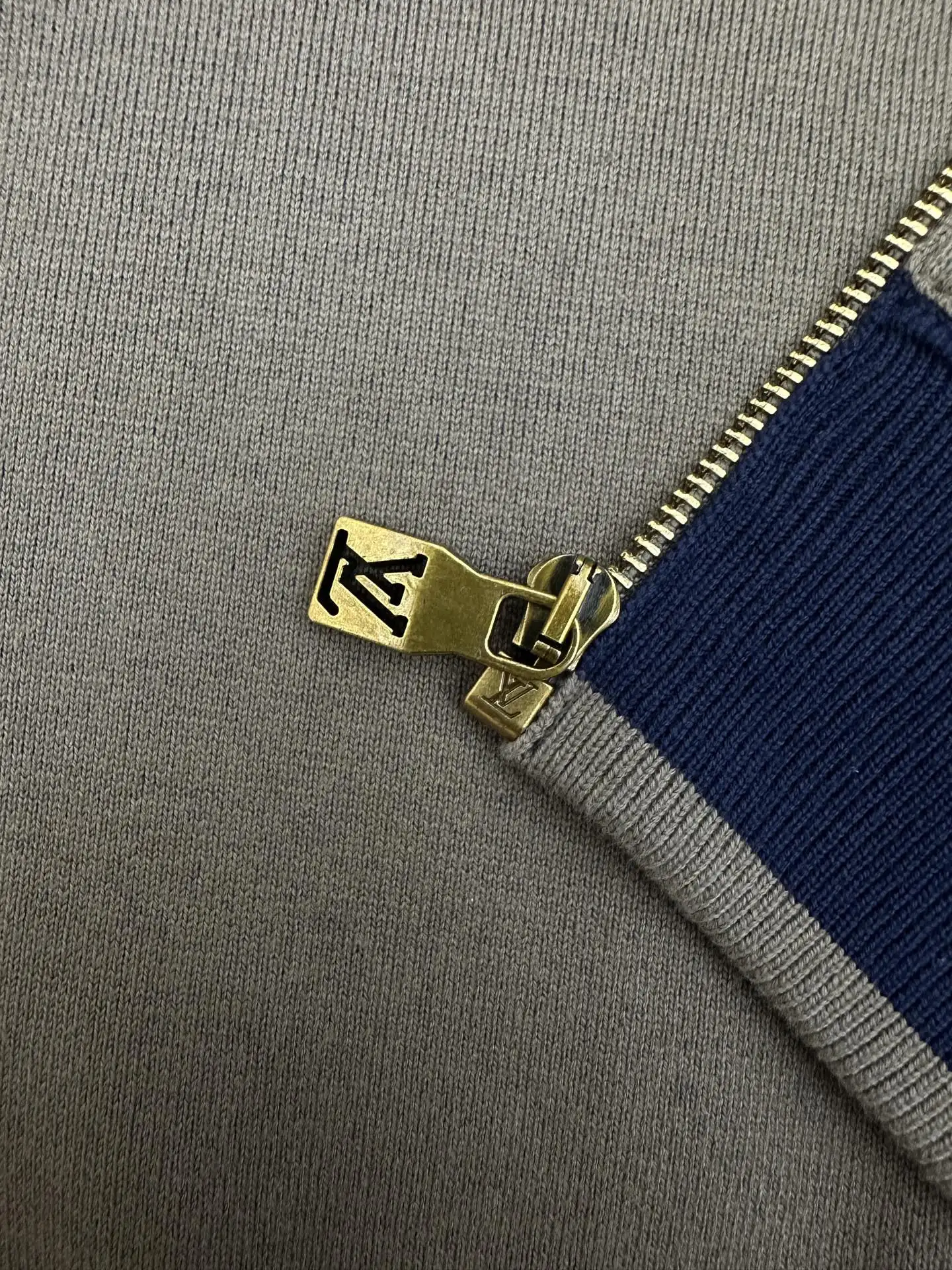 Louis Vuitton Contrast-Trim Cotton Bomber Jacket D40521343 — view 9