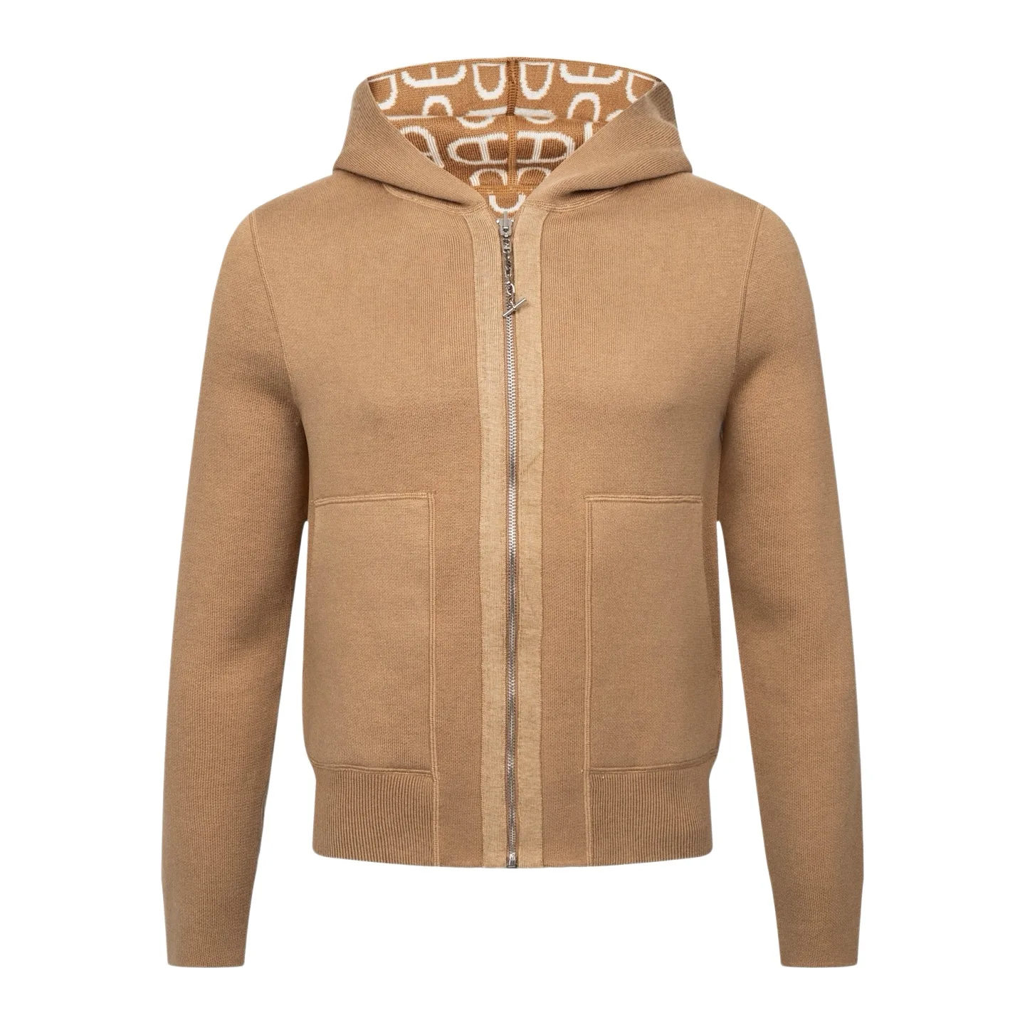 Reversible Chaine d'Ancre Jacquard Cashmere Hoodie D41021042