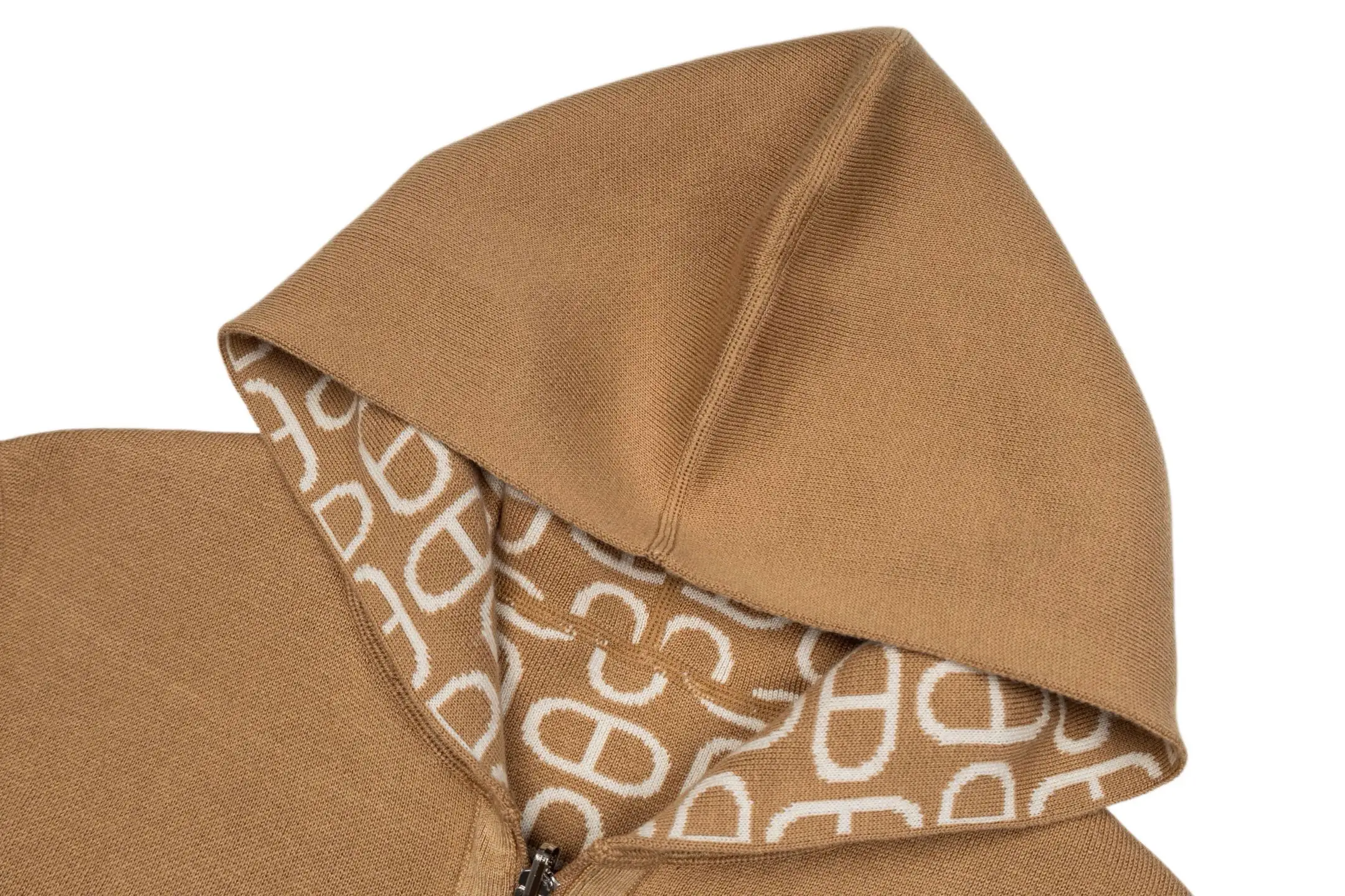 Reversible Chaine d'Ancre Jacquard Cashmere Hoodie D41021042 — view 3