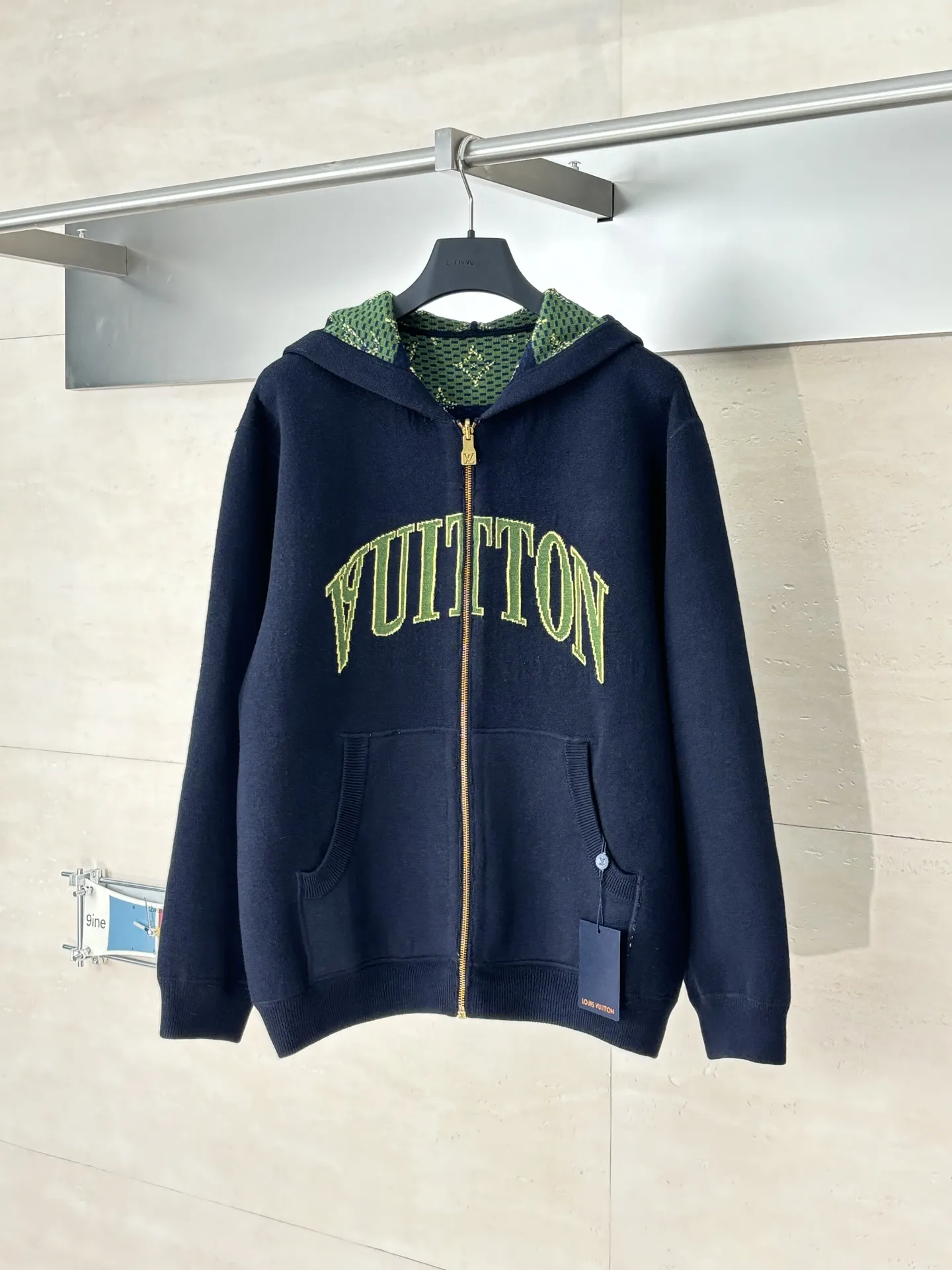 Reversible Monogram Jacquard Knit Hoodie D41520694
