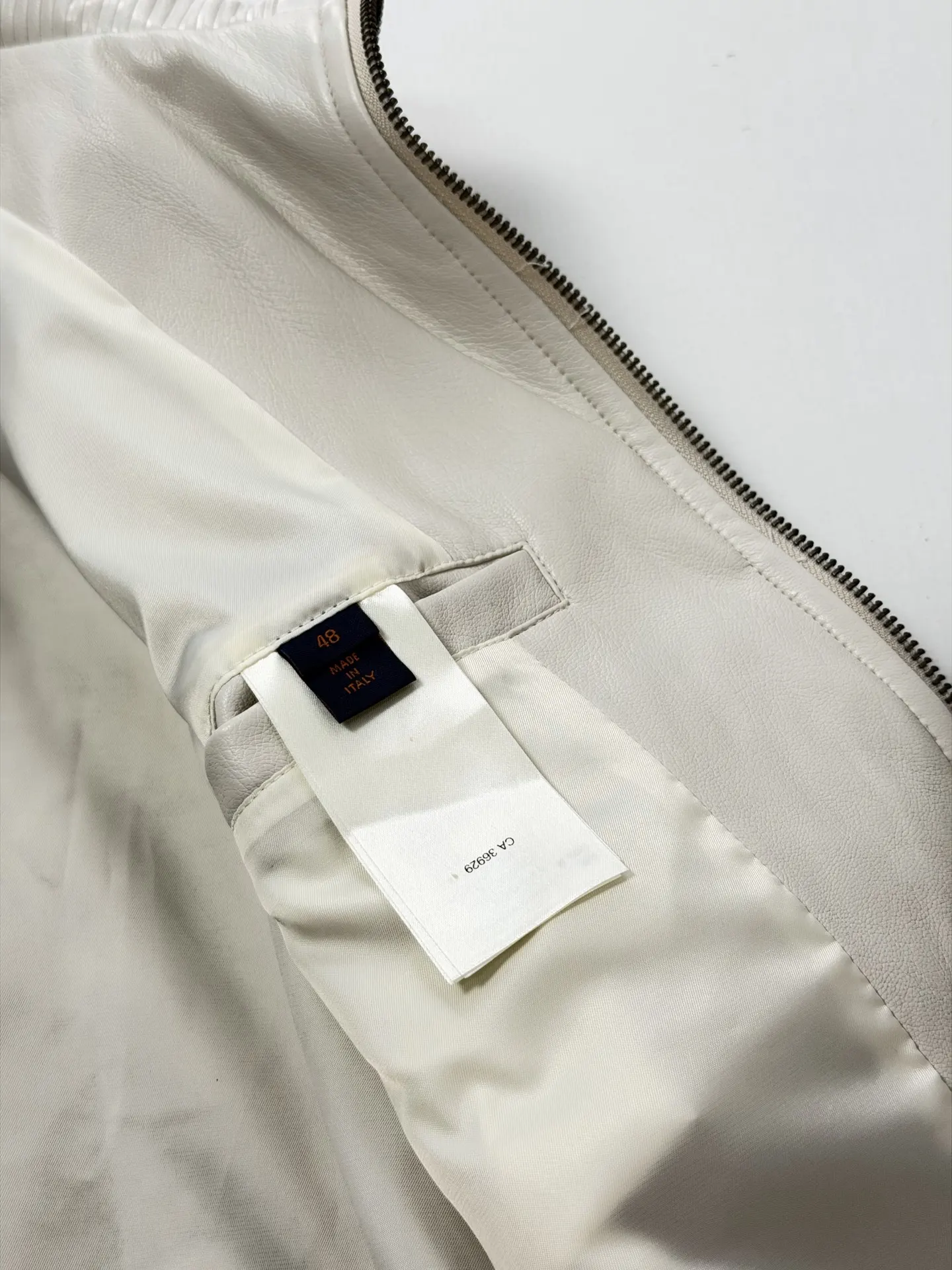 Laser-Cut Monogram Leather Harrington Jacket D41520723 — view 10
