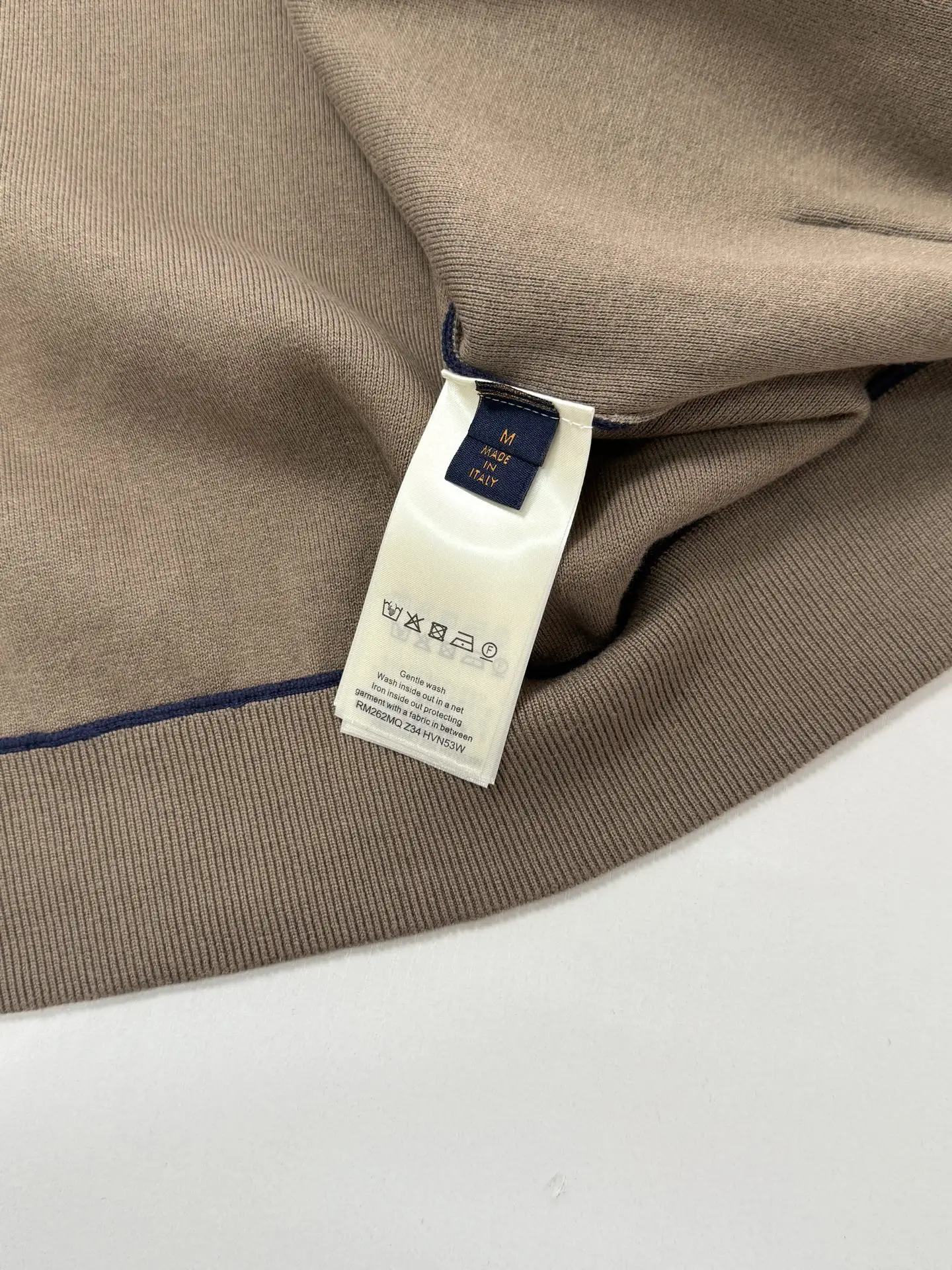 Contrast Ribbed Knit Zip-Up Jacket D42020732 — view 8