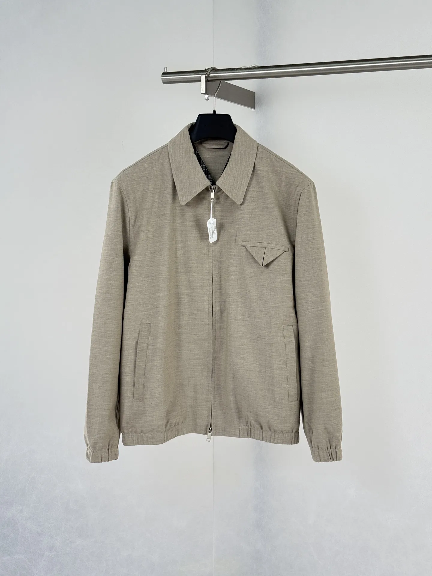 Triangle Pocket Zip-Up Blouson Jacket D42020721