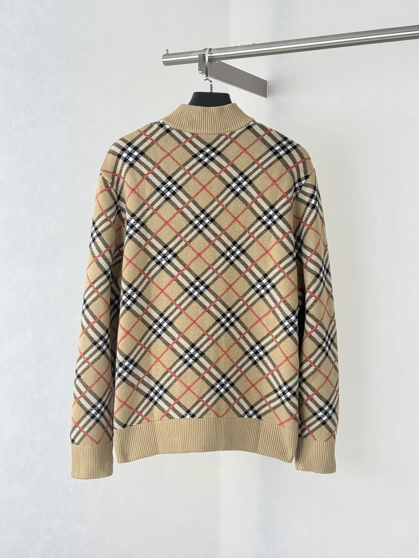 Check Knit Bomber Jacket D42020698 — view 2