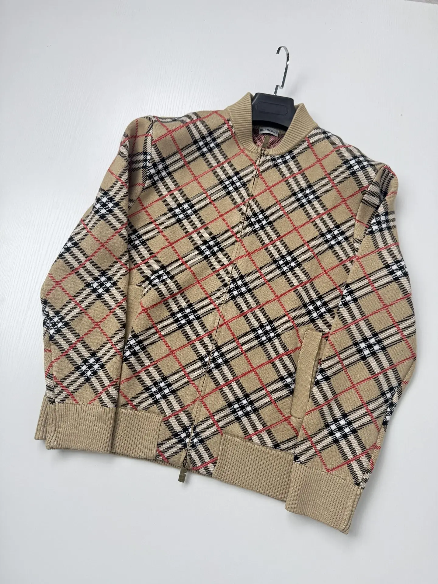 Check Knit Bomber Jacket D42020698 — view 3