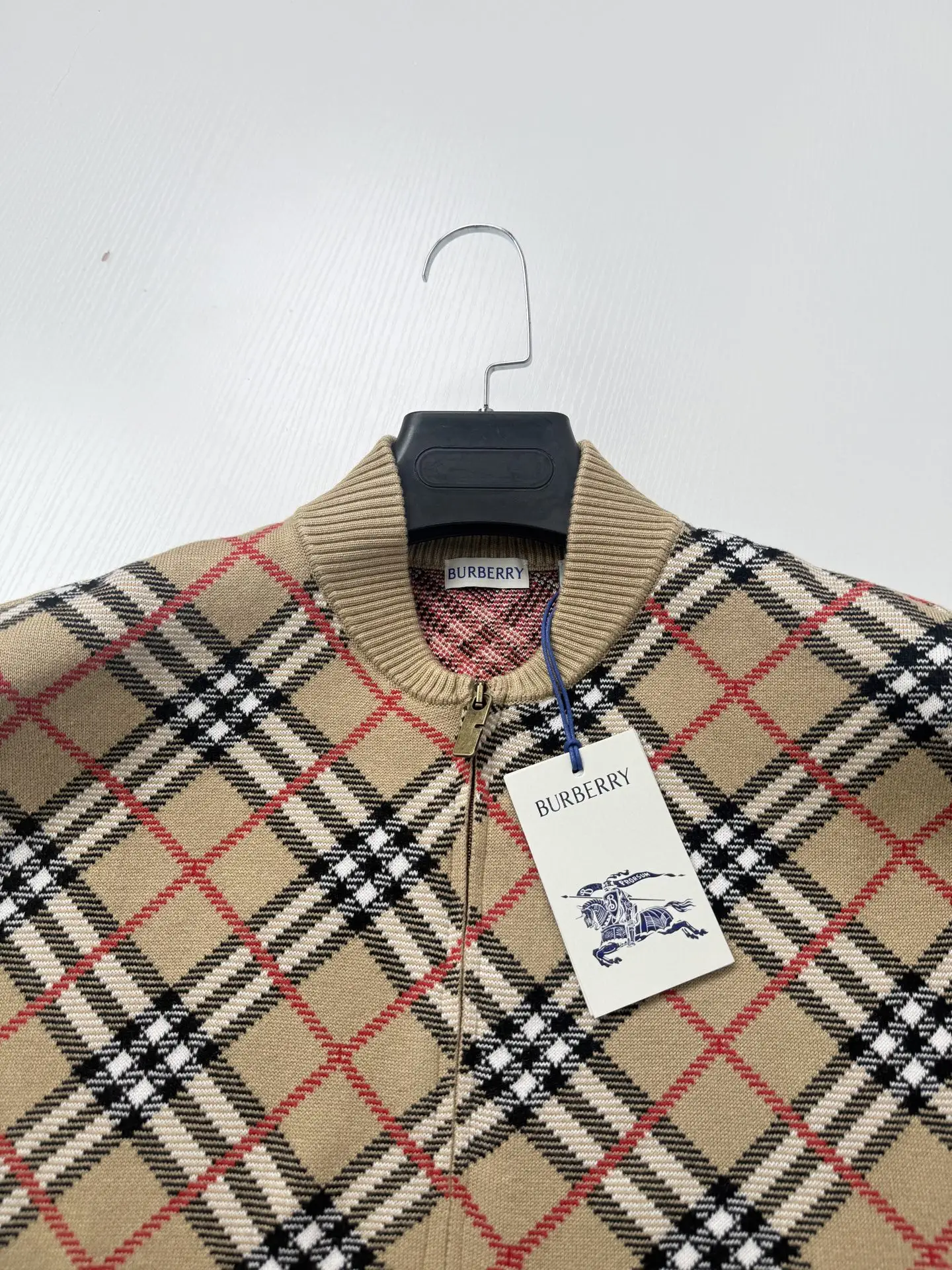 Check Knit Bomber Jacket D42020698 — view 5