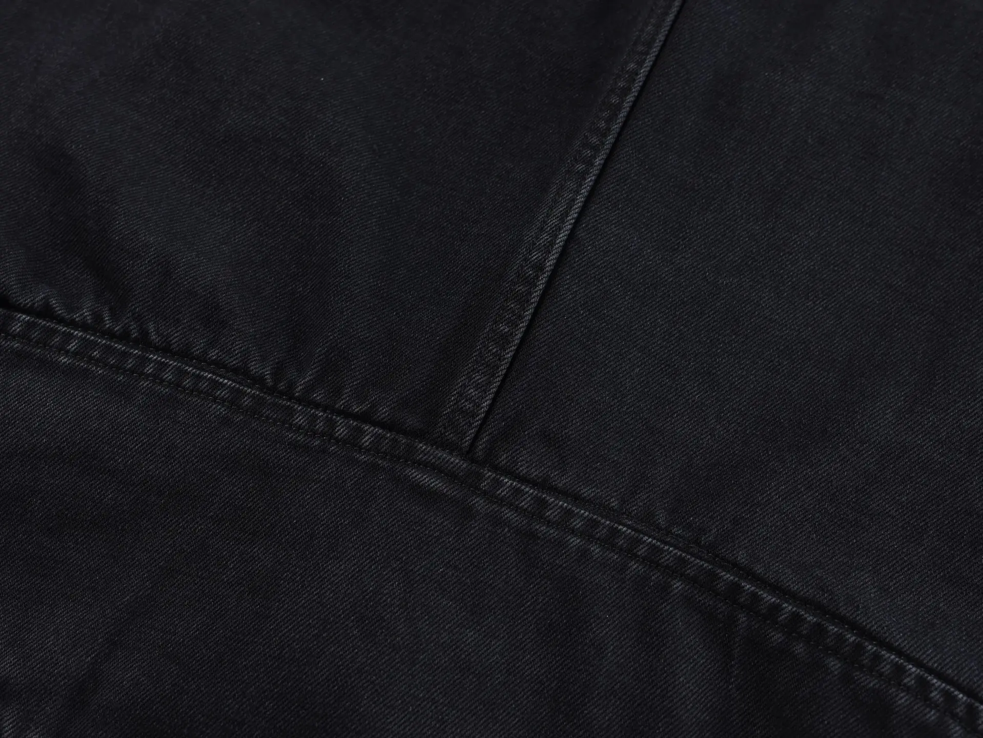 Web-Stripe Washed Denim Biker Jacket D43021145 — view 10