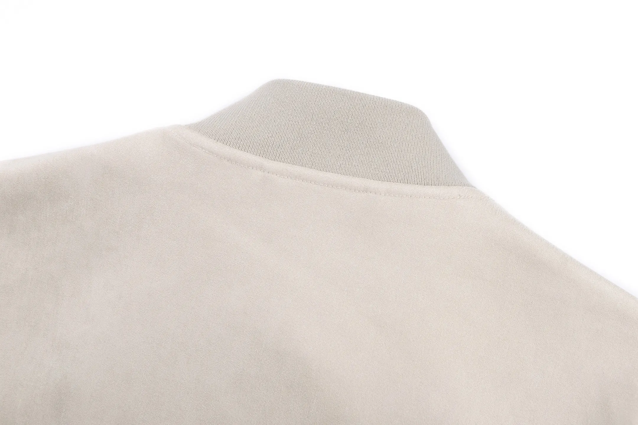 Embroidered Faux-Suede Bomber Jacket D43019232 — view 4