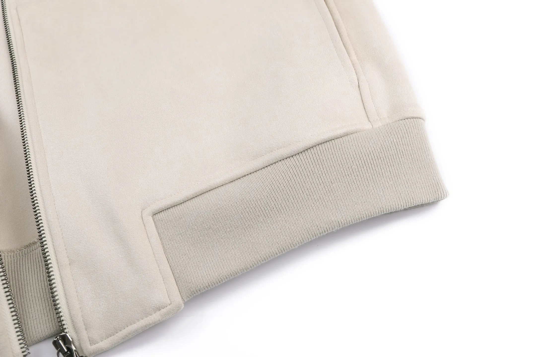 Embroidered Faux-Suede Bomber Jacket D43019232 — view 8