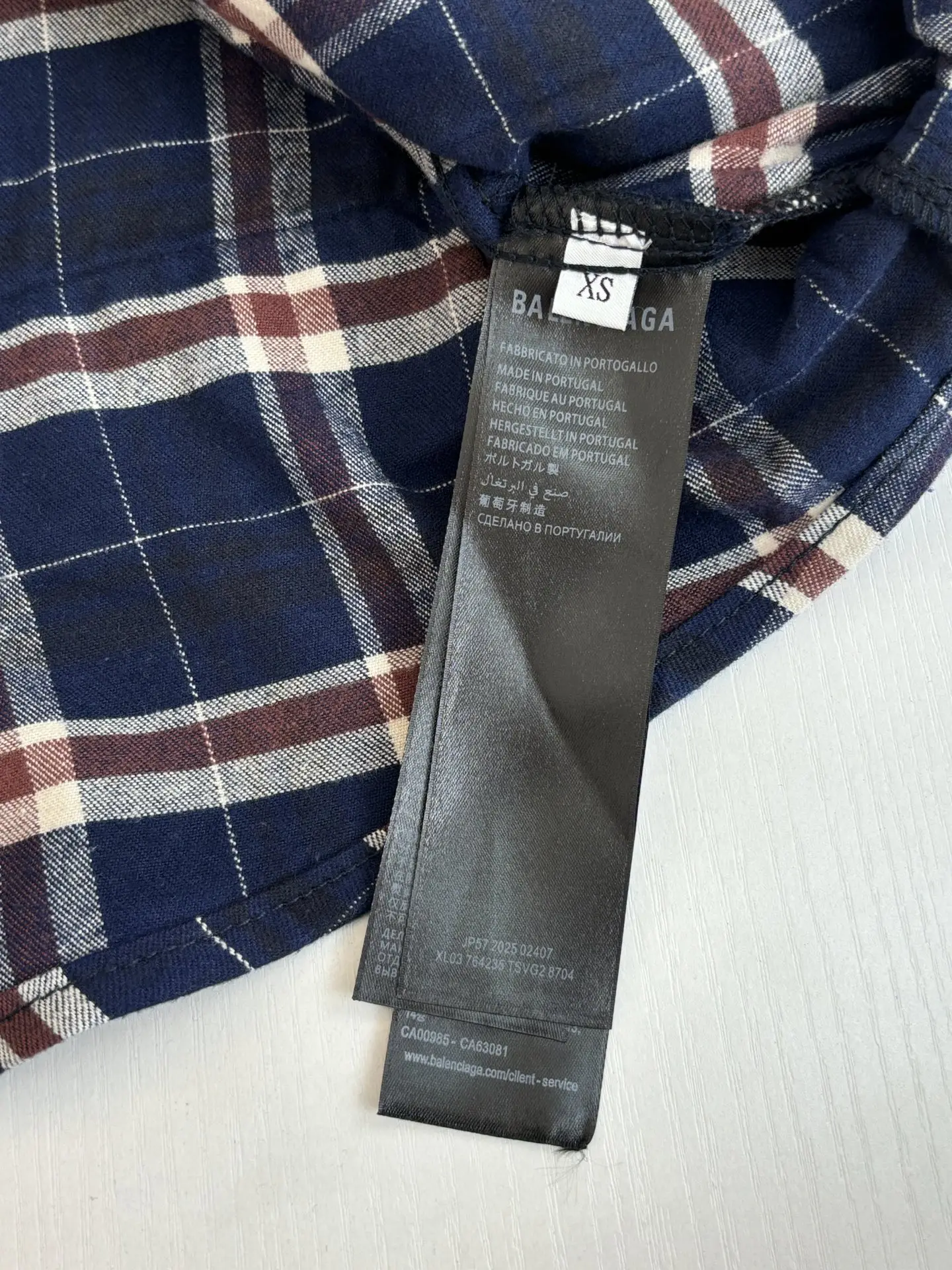 Layered Plaid-Panel Denim Jacket D44020713 — view 13