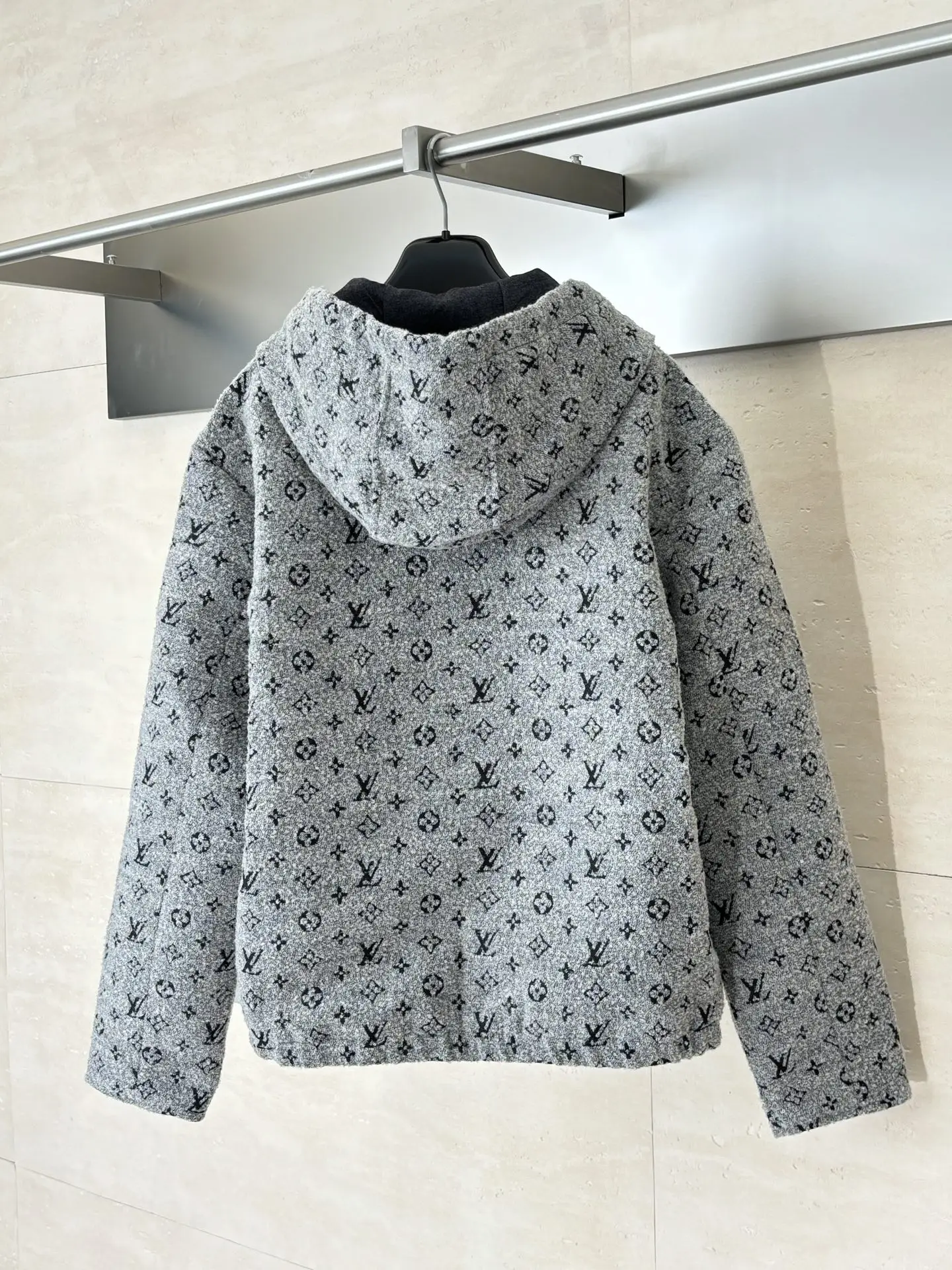 Monogram Jacquard Hooded Zip-Up Jacket D44520664 — view 2