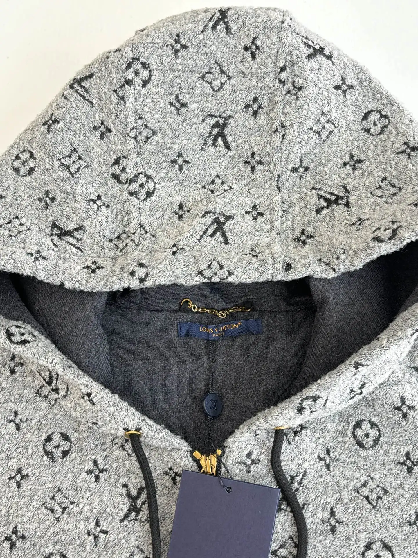 Monogram Jacquard Hooded Zip-Up Jacket D44520664 — view 4