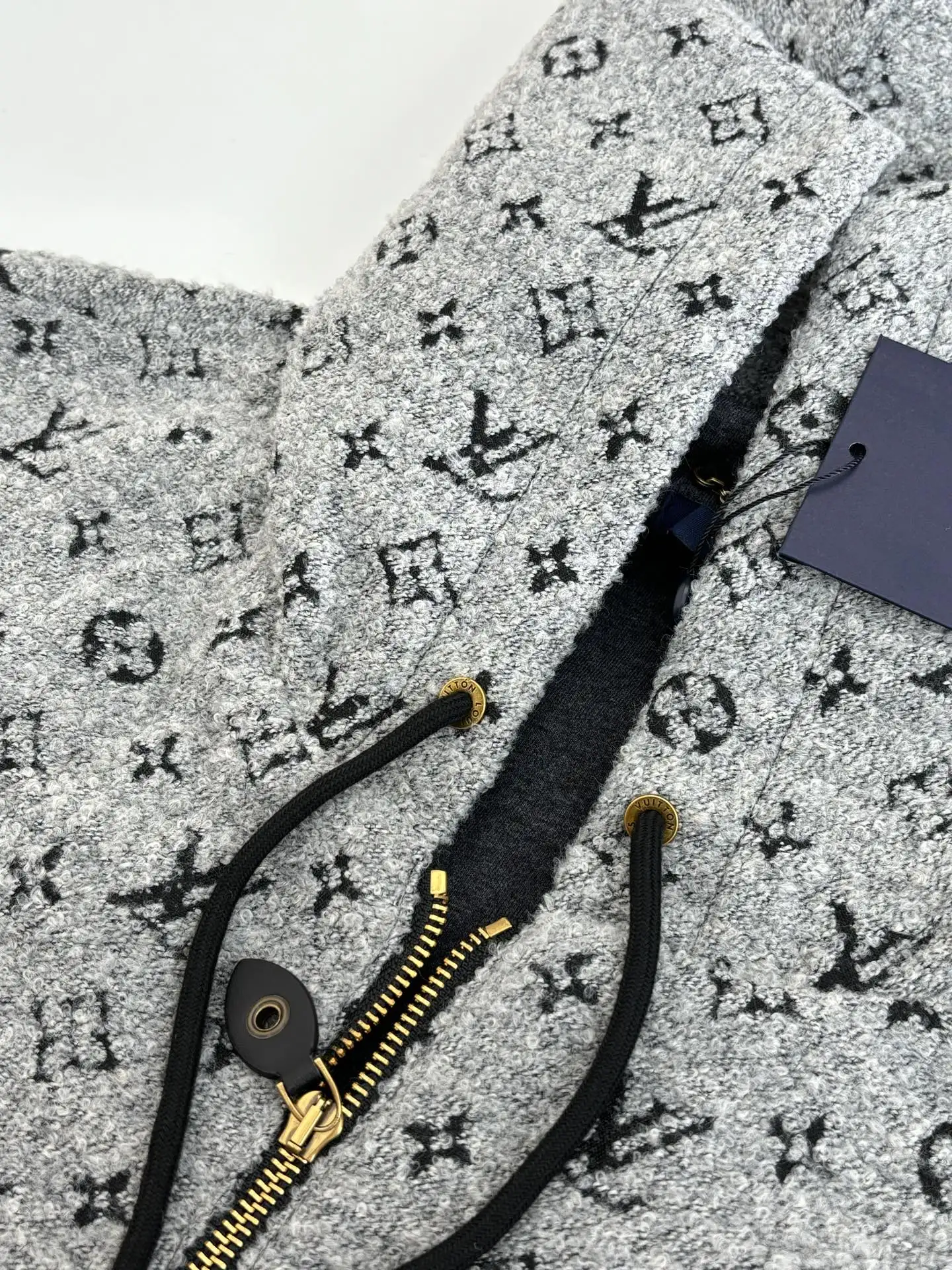 Monogram Jacquard Hooded Zip-Up Jacket D44520664 — view 8