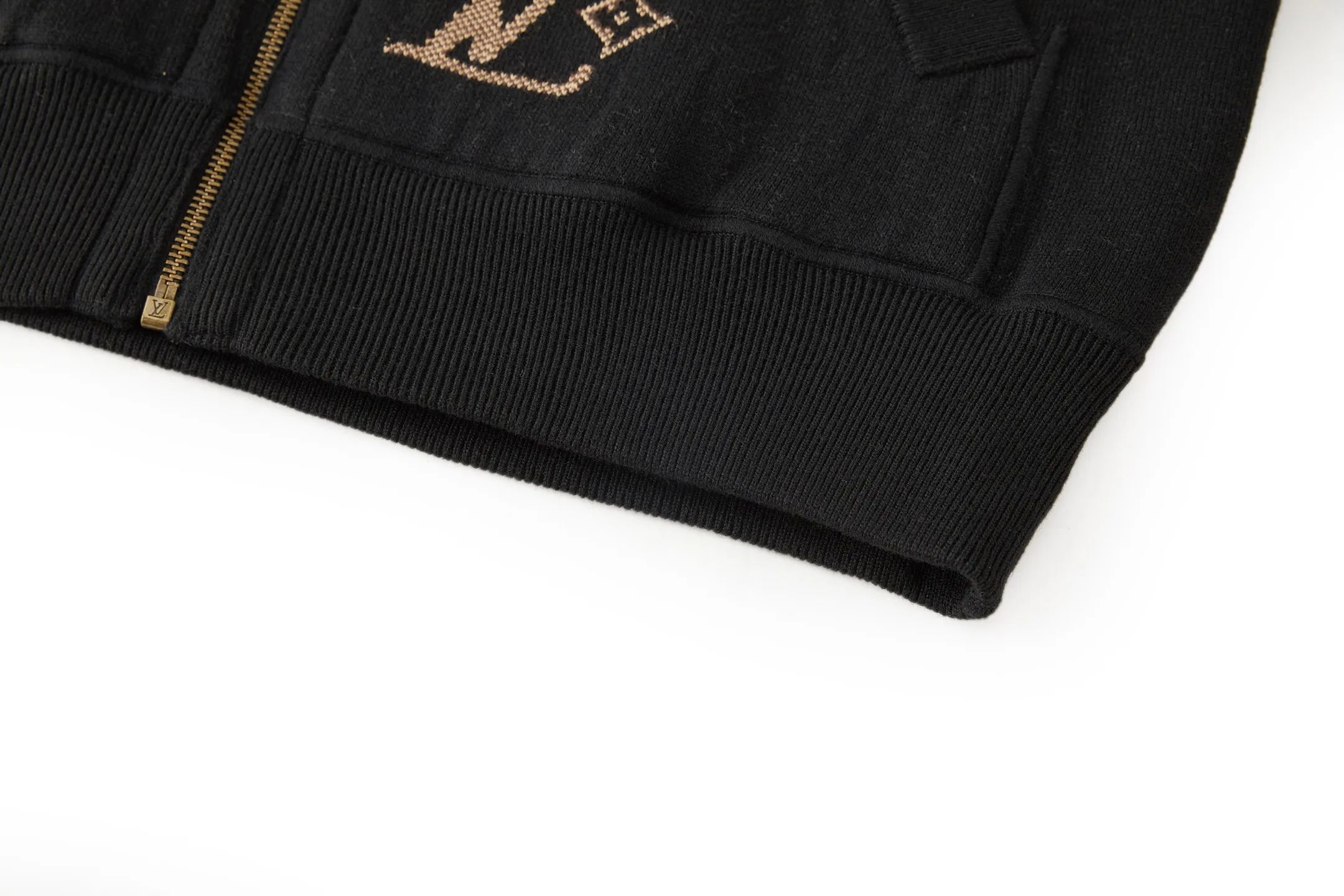 Reversible Monogram Jacquard Knit Zip-Up Hoodie D45019226 — view 8