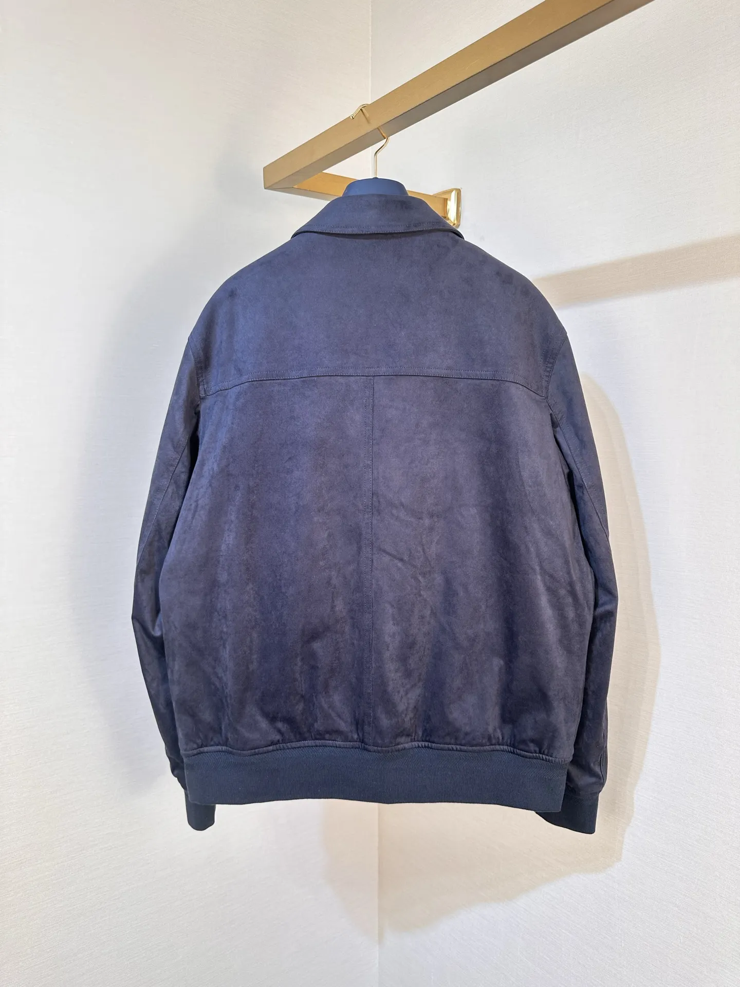 Suede Down-Filled Bomber Jacket D47019211 — view 2