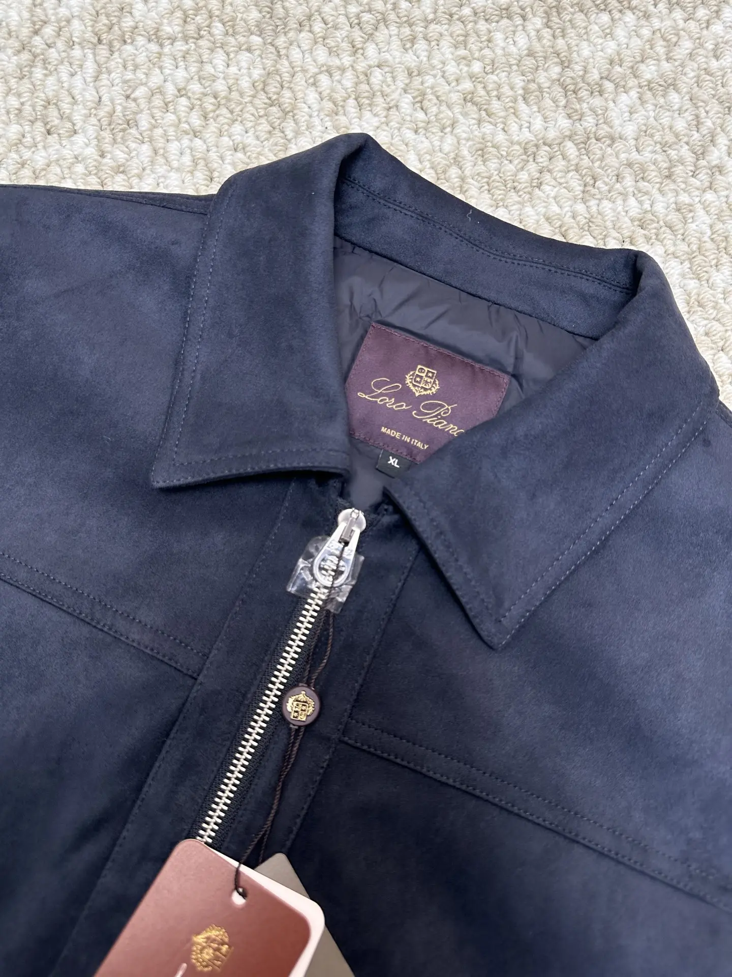 Suede Down-Filled Bomber Jacket D47019211 — view 3
