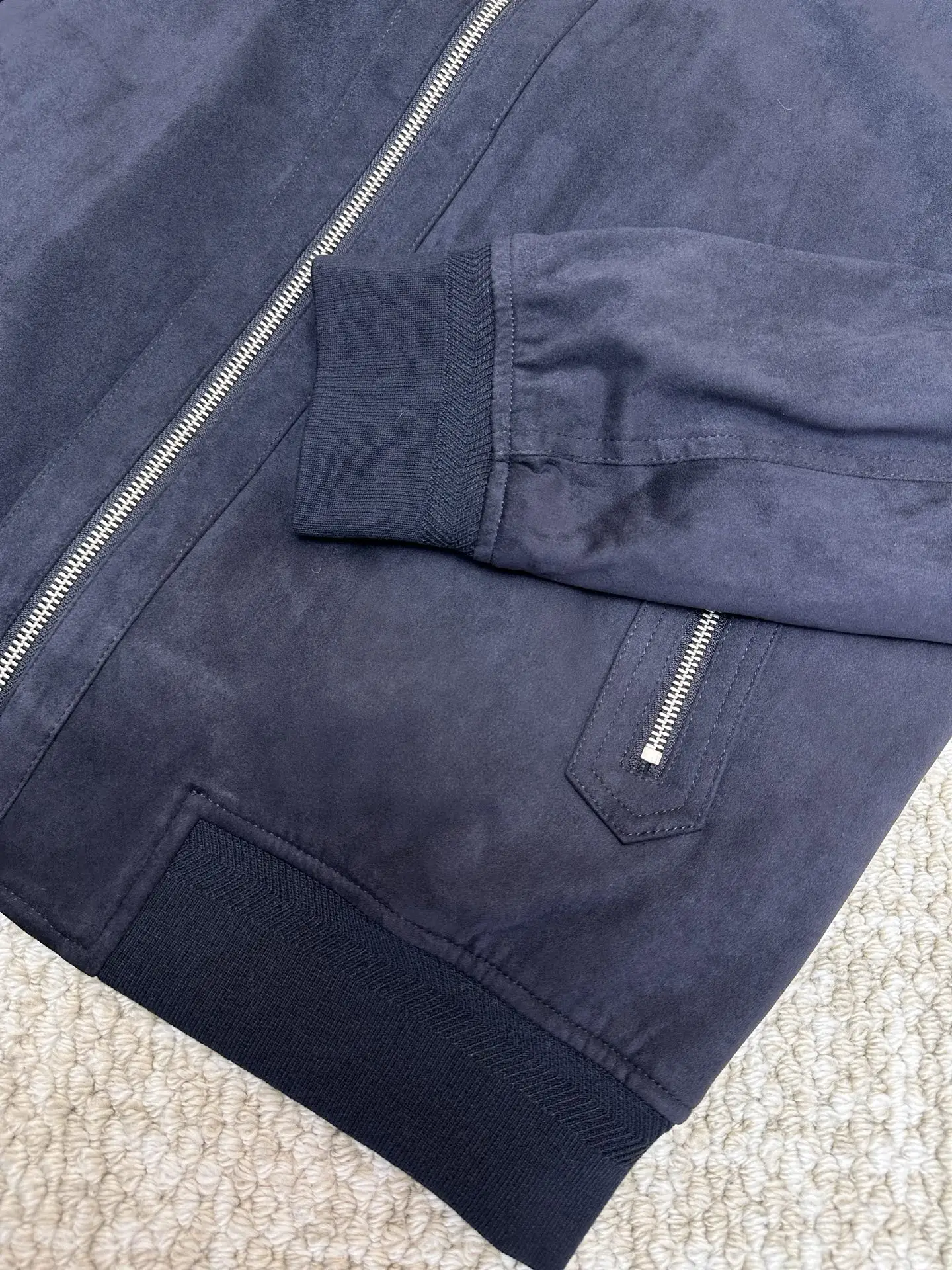 Suede Down-Filled Bomber Jacket D47019211 — view 7