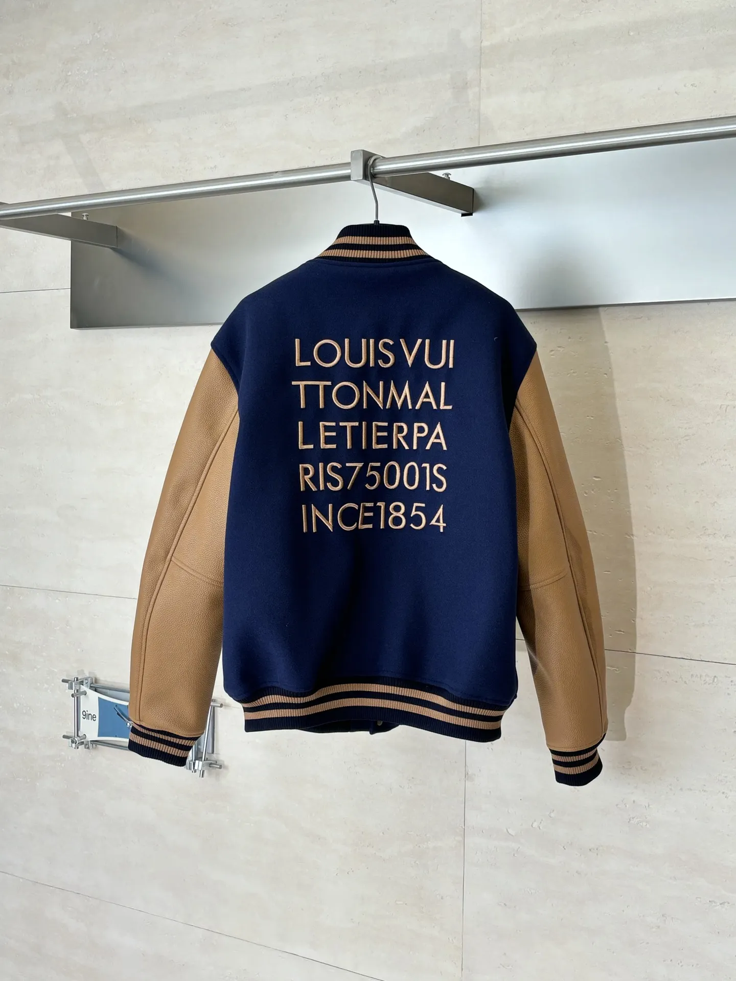 Beaded and Crystal-Embellished Wool Varsity Jacket D48020712 — view 2