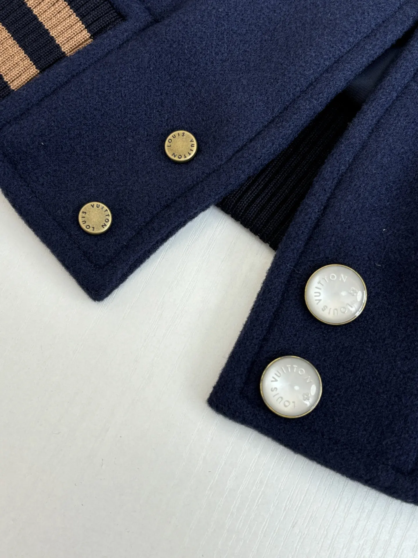 Beaded and Crystal-Embellished Wool Varsity Jacket D48020712 — view 5