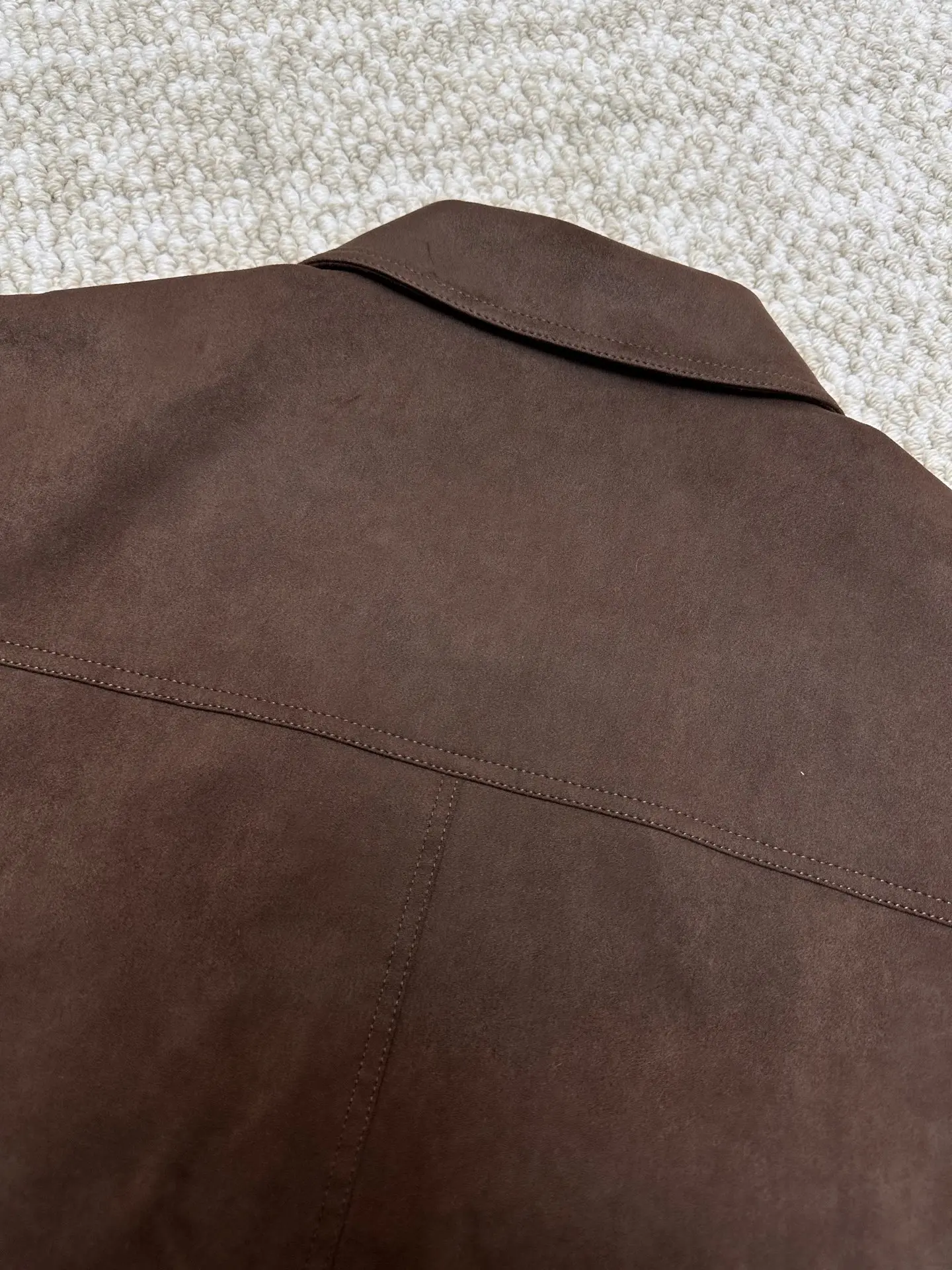 Suede-Effect Down-Filled Bomber Jacket D48019099 — view 7