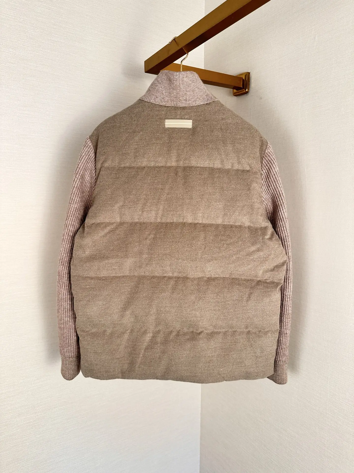 Mixed-Media Down-Filled Puffer Jacket D54019100 — view 2