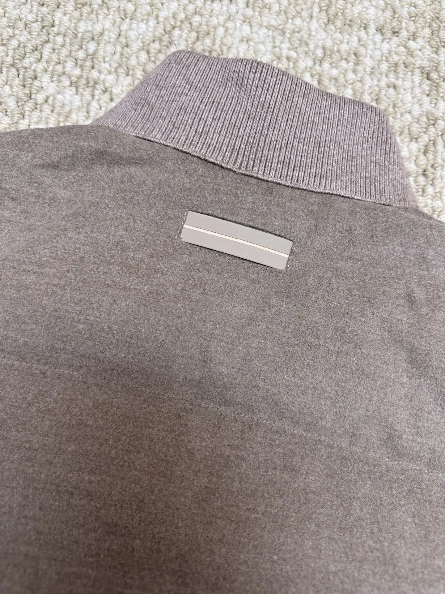 Mixed-Media Down-Filled Puffer Jacket D54019100 — view 8