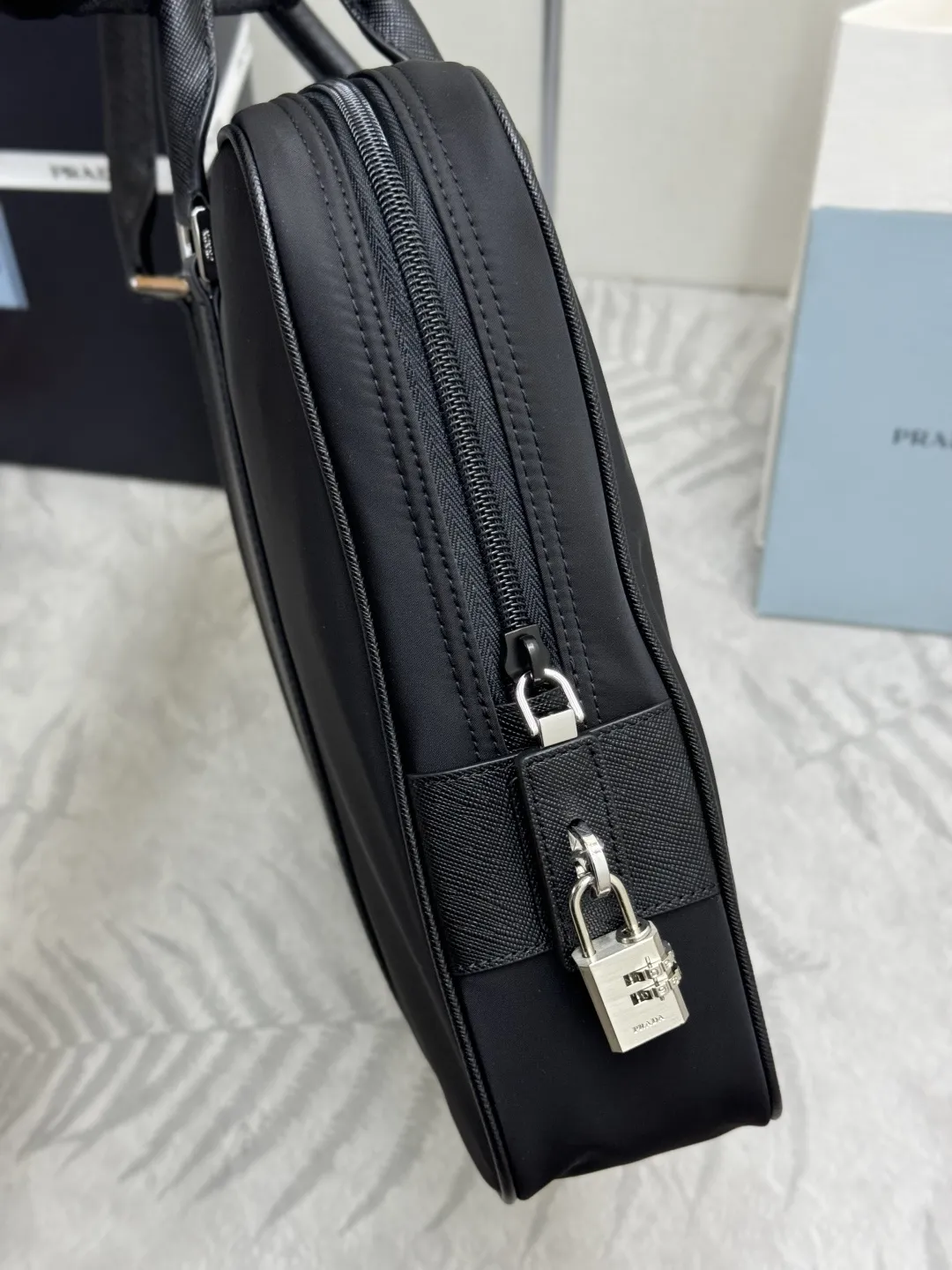 Saffiano Leather & Nylon Briefcase D68017748 — view 5