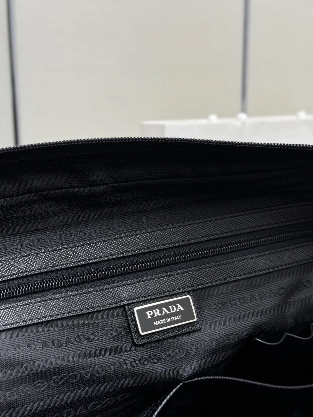 Saffiano Leather & Nylon Briefcase D68017748 — view 9
