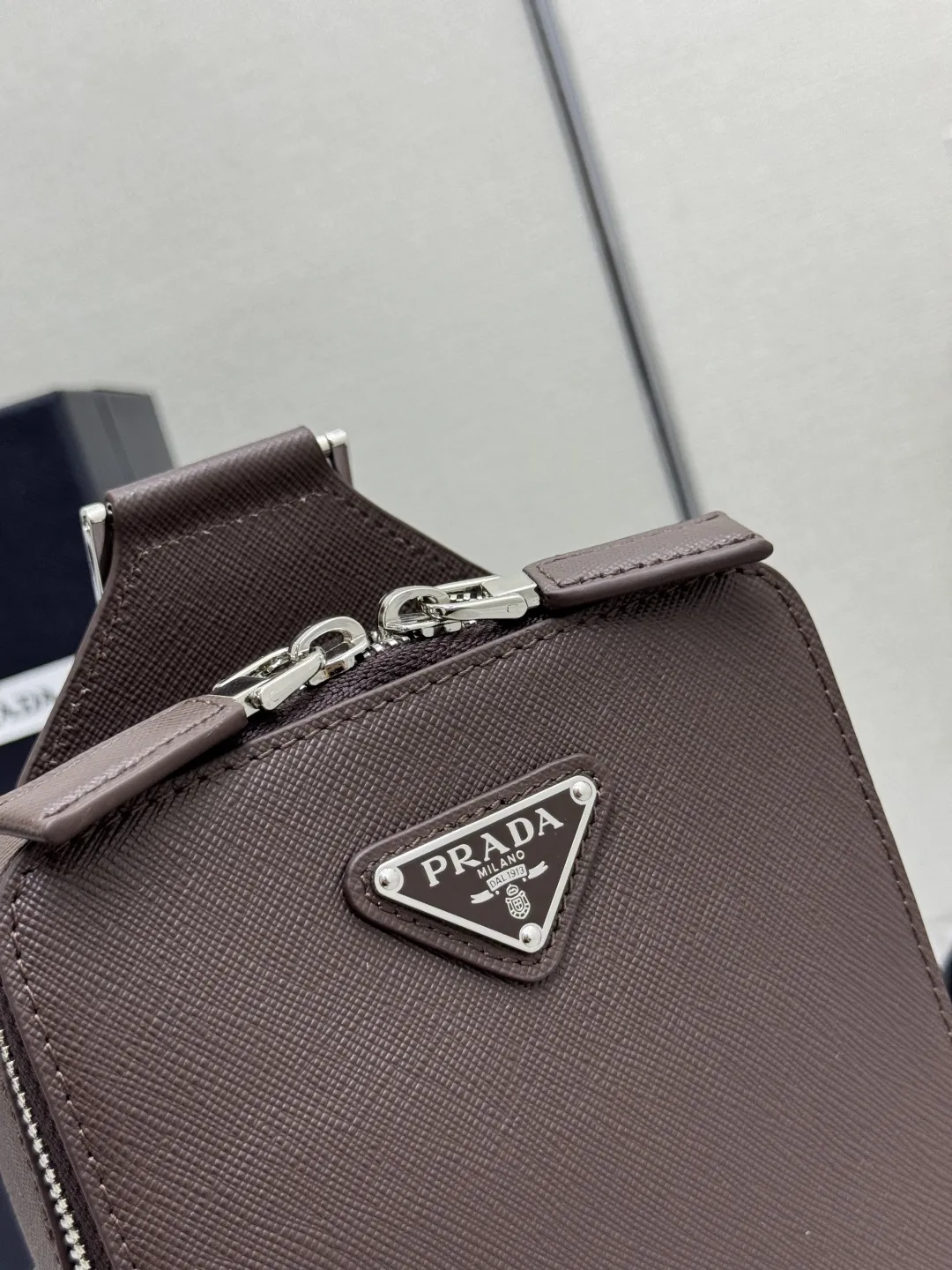 Saffiano Leather Chest Bag D68017739 — view 7