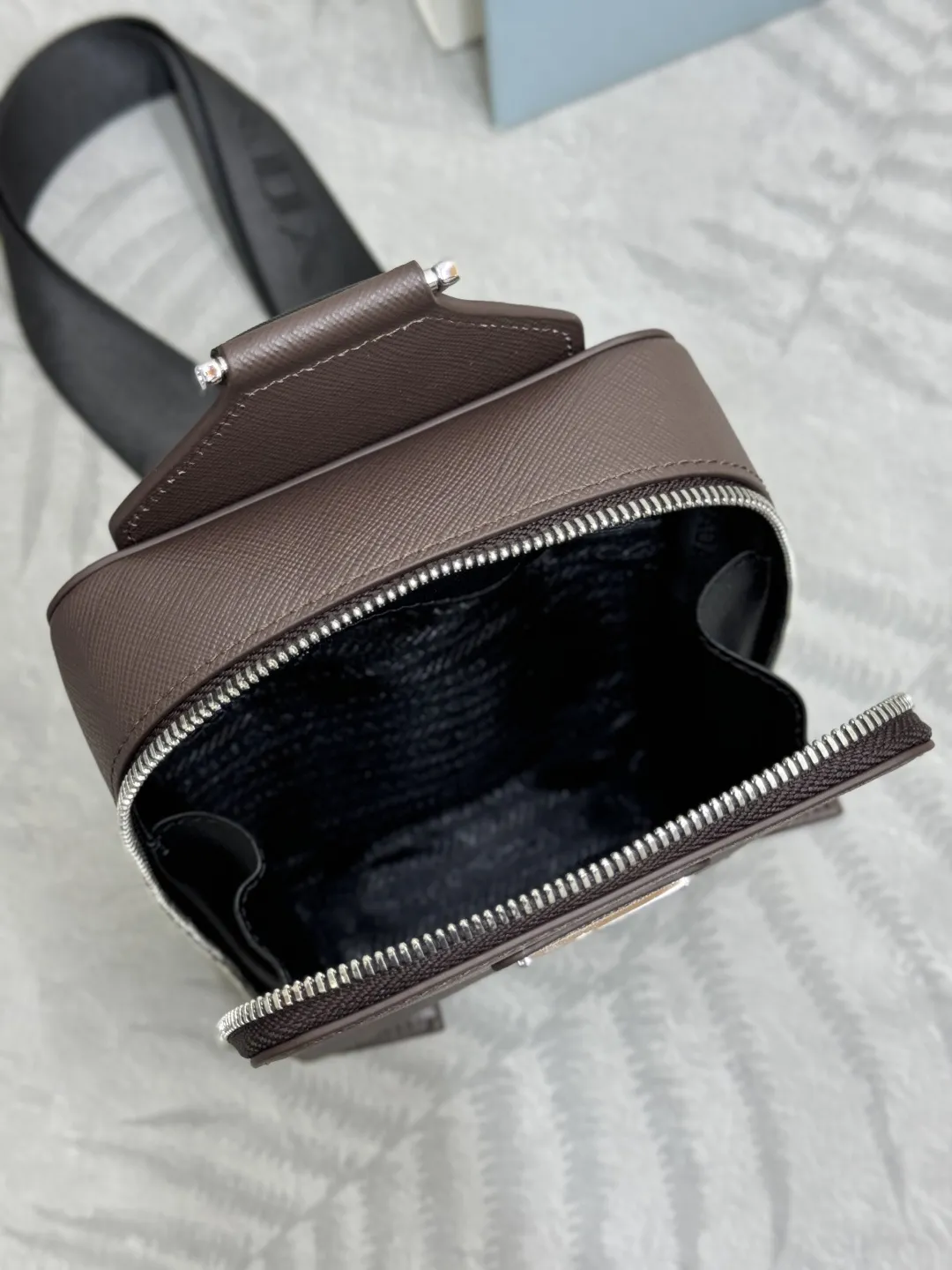 Saffiano Leather Chest Bag D68017739 — view 8