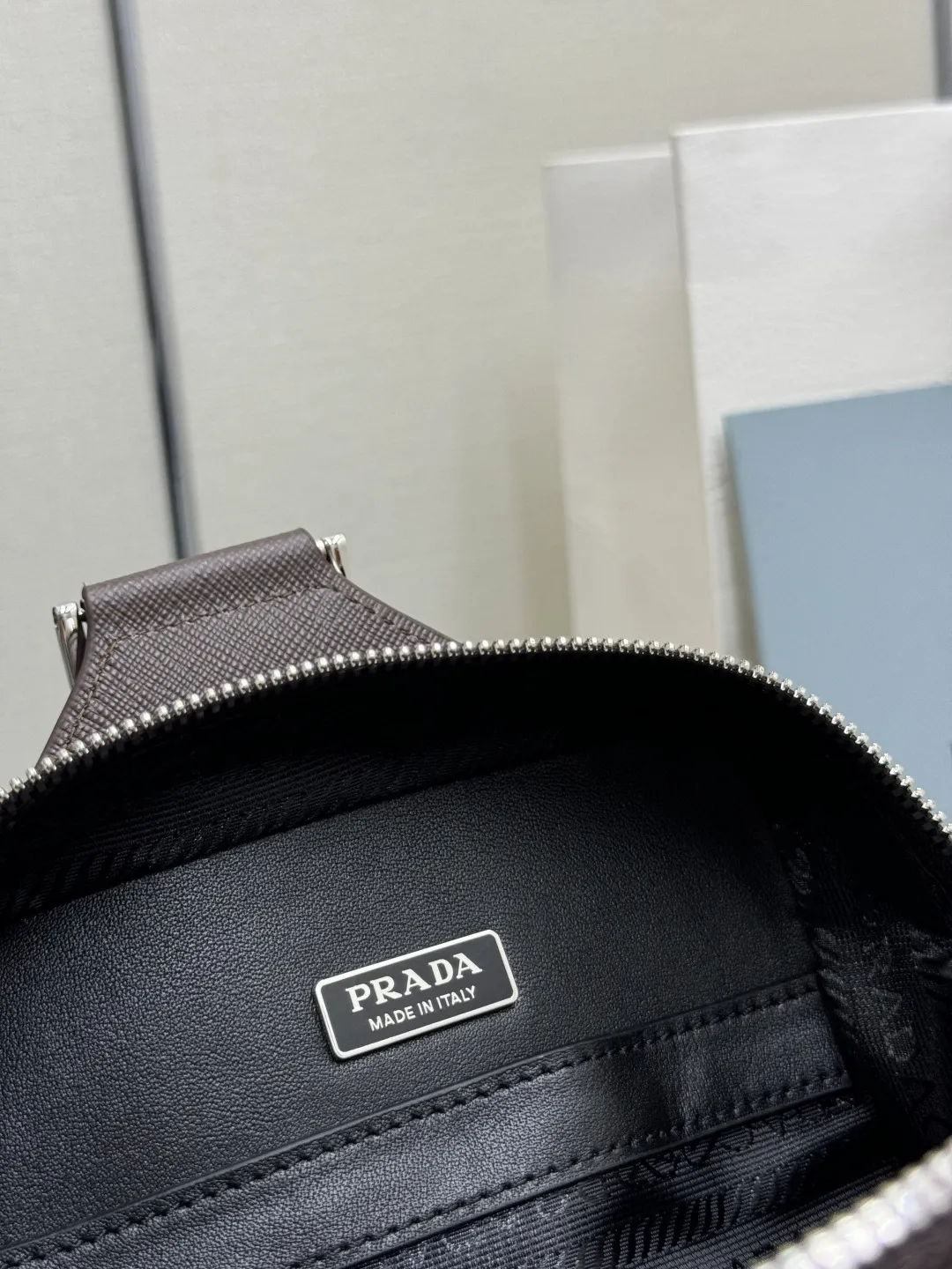 Saffiano Leather Chest Bag D68017739 — view 9