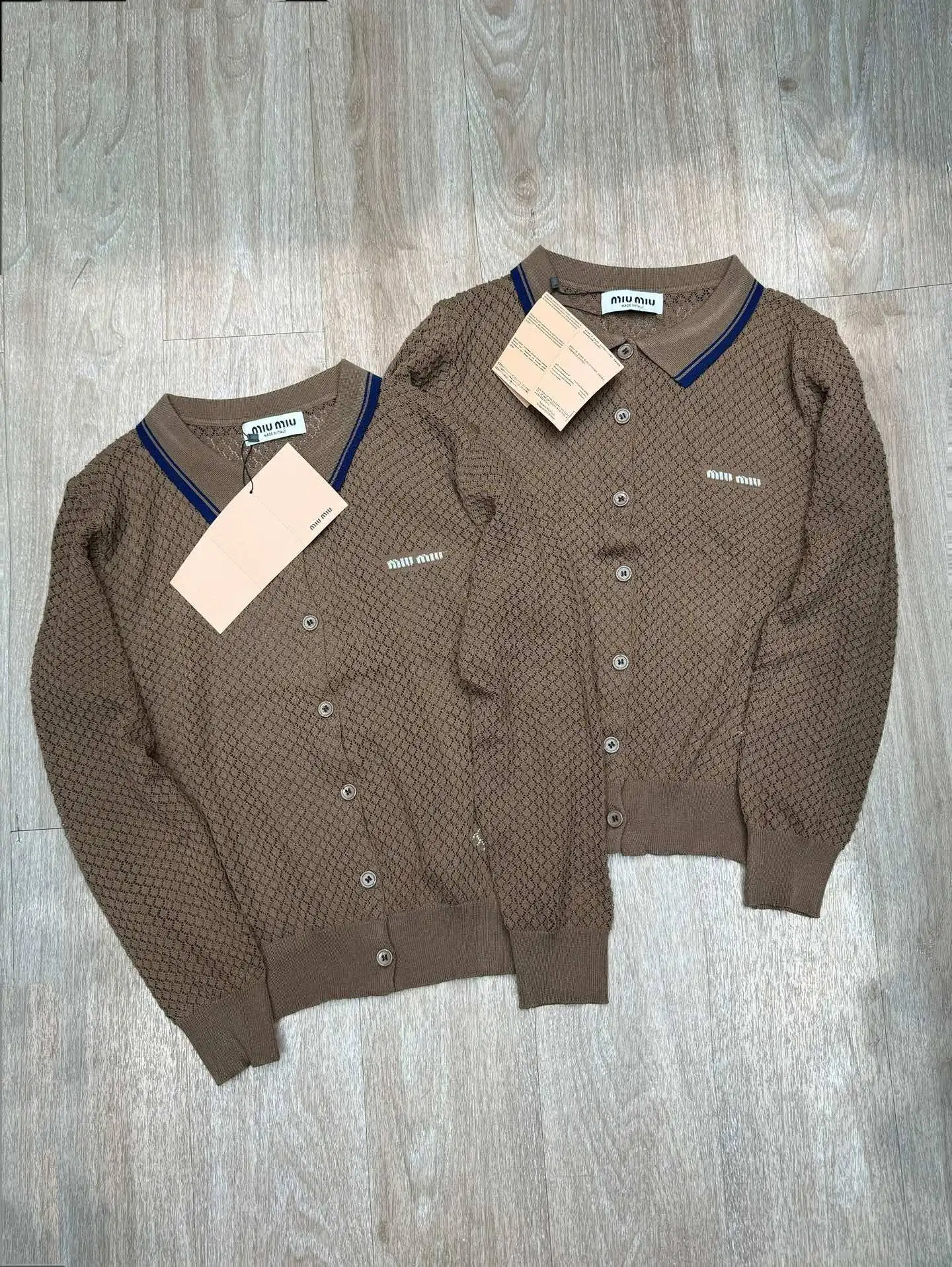 Logo-Embroidered Open-Knit Cardigan D6915680