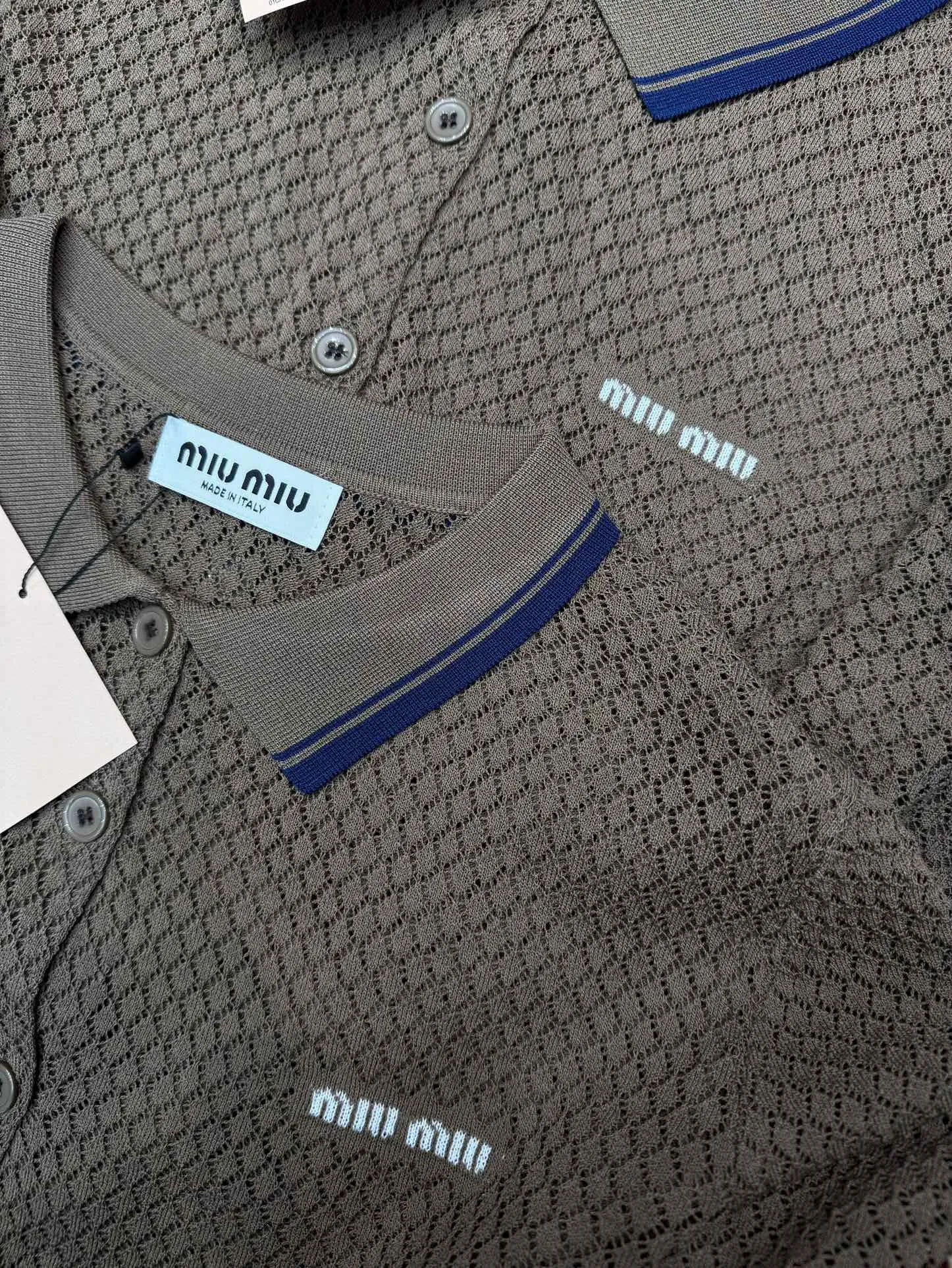 Logo-Embroidered Open-Knit Cardigan D6915680 — view 3