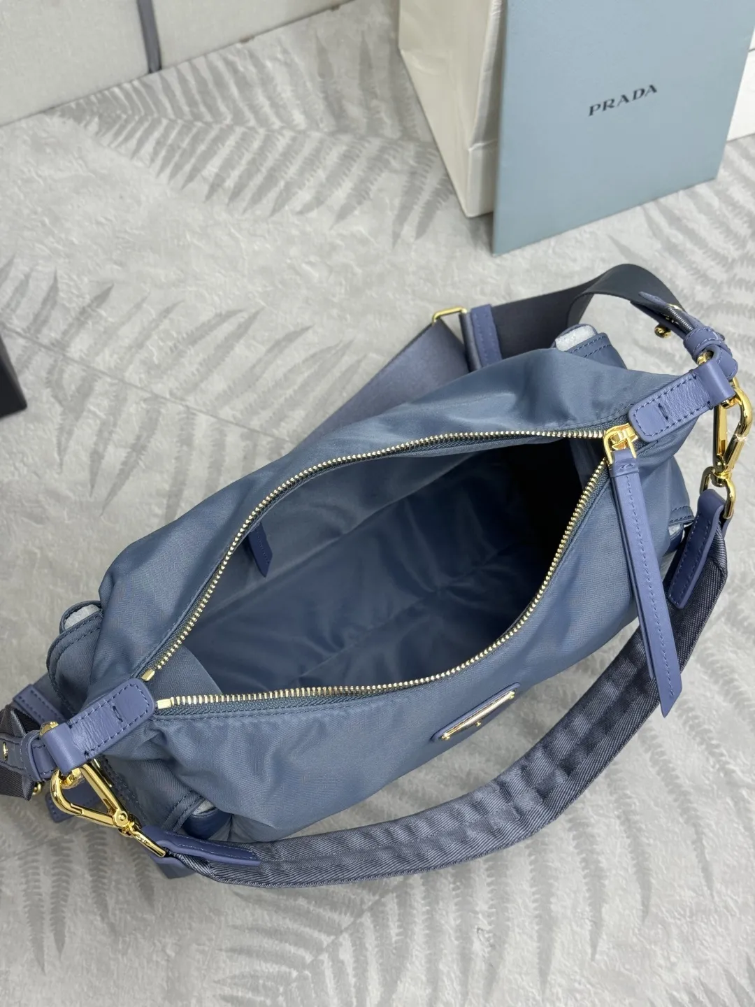 Re-Nylon and Leather Shoulder Bag D76017743 — view 7