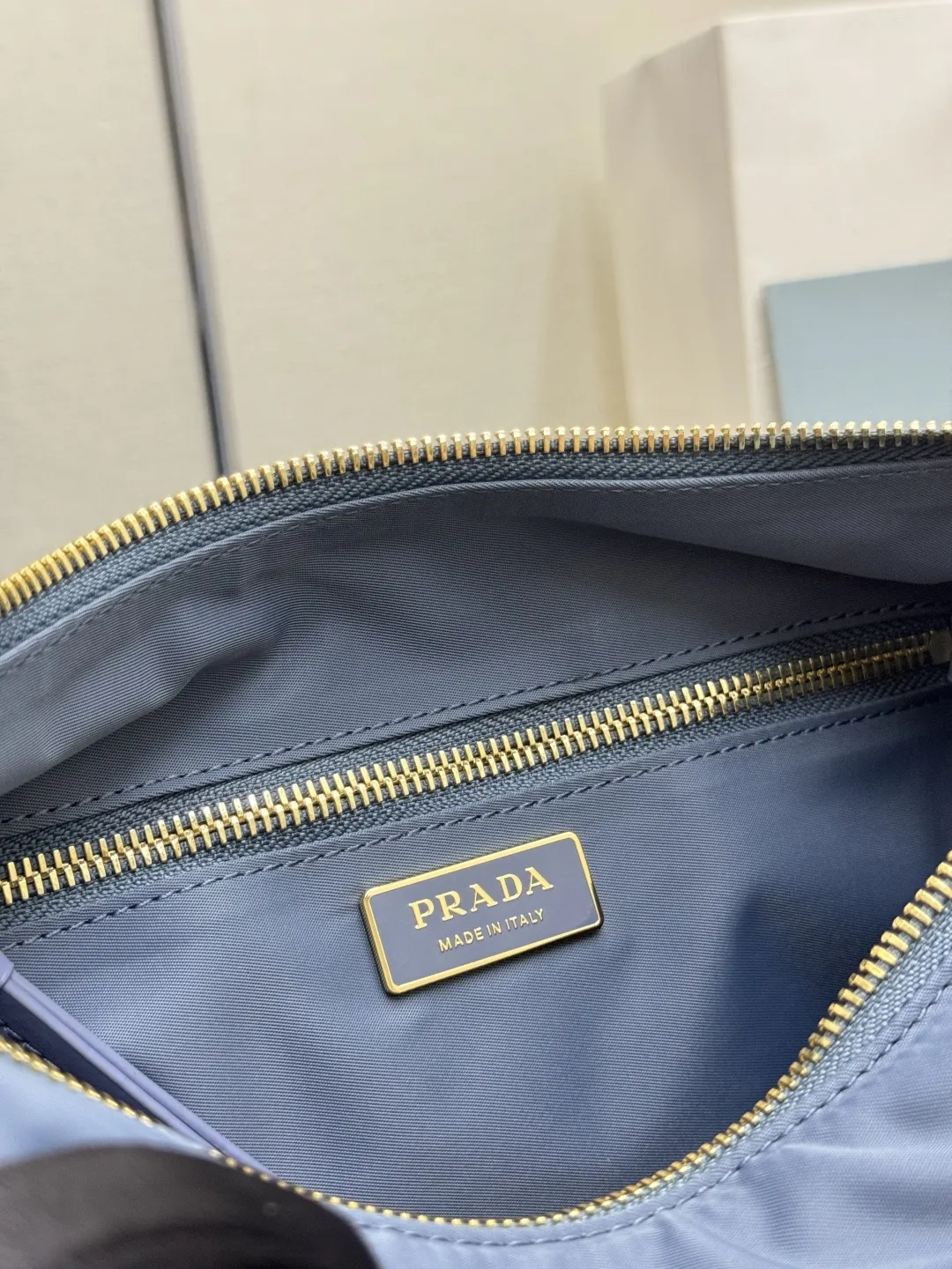 Re-Nylon and Leather Shoulder Bag D76017743 — view 9