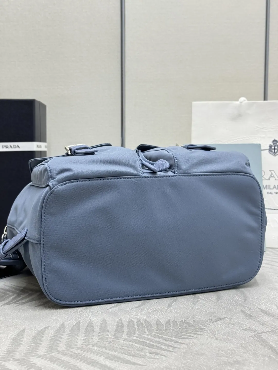 Nylon & Saffiano Leather Backpack D76017746 — view 6