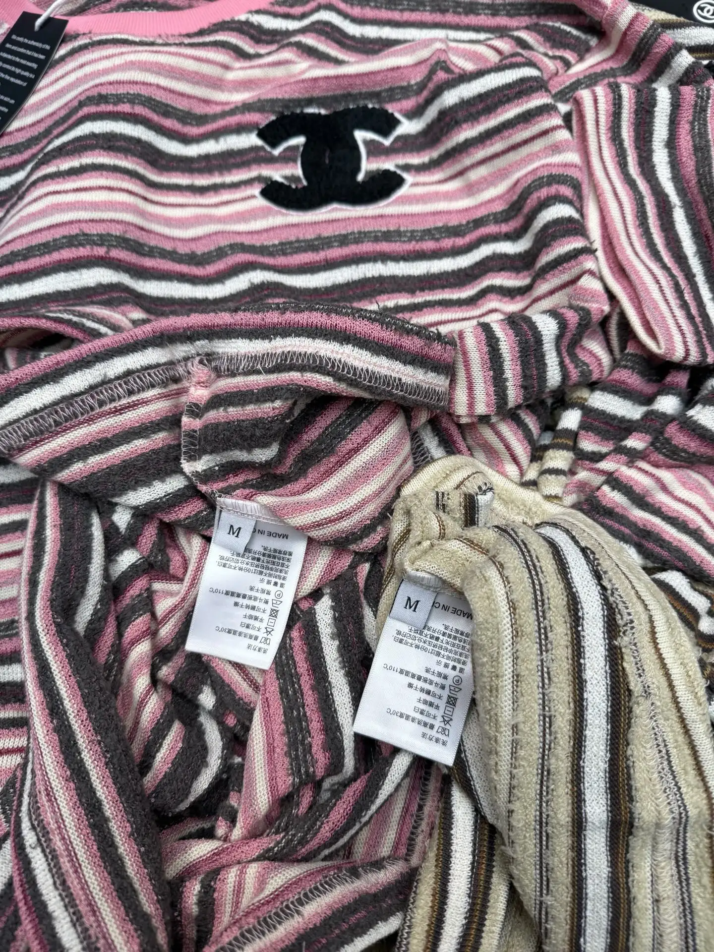 Striped Terry-Knit Long-Sleeve Top D8515667 — view 4