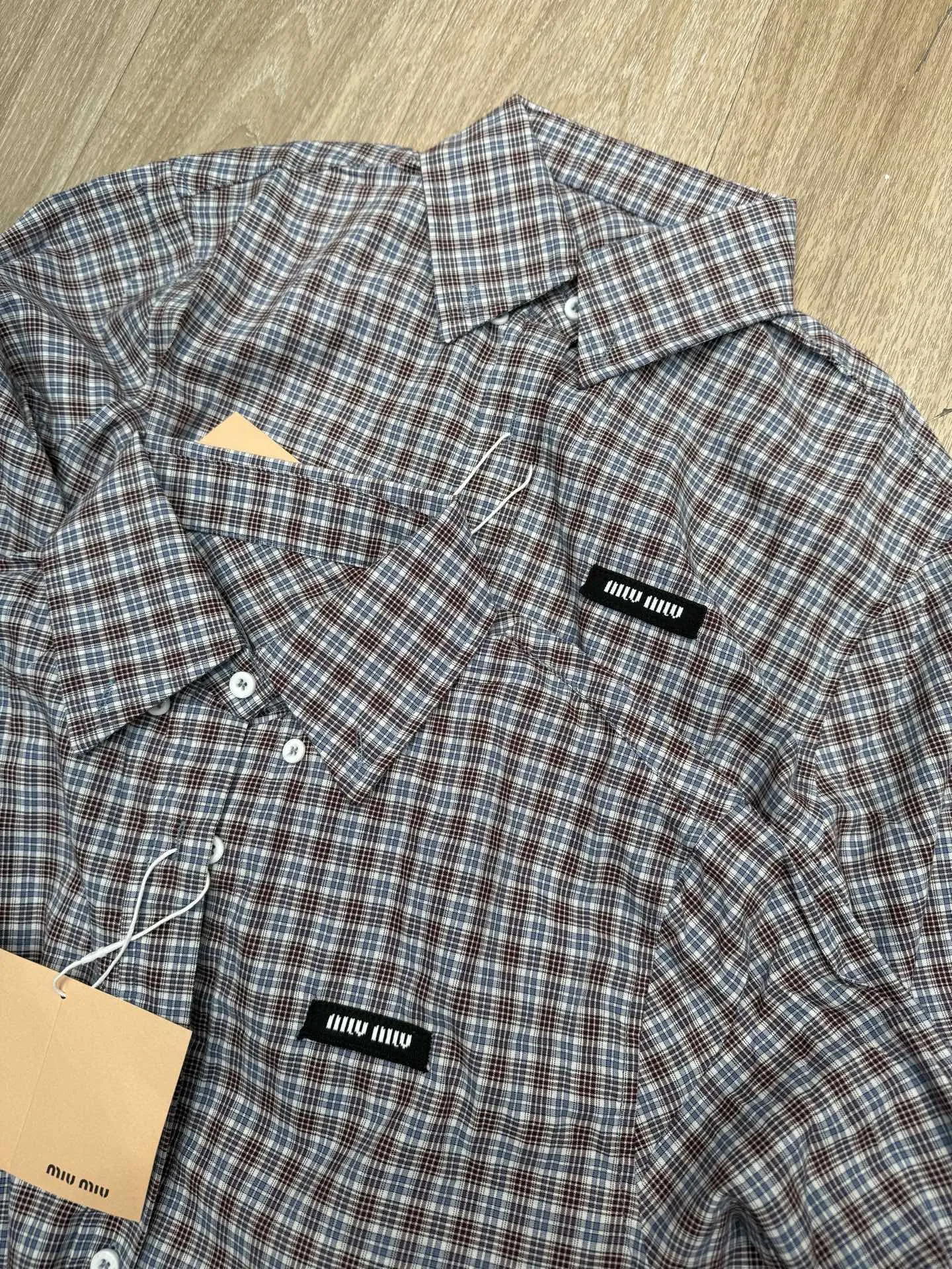 Logo-Patch Plaid Cotton Shirt D8515685 — view 4