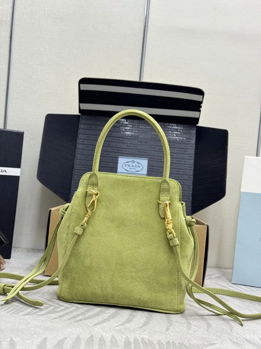 Suede Top-Handle Crossbody Bag D85017749 — view 10